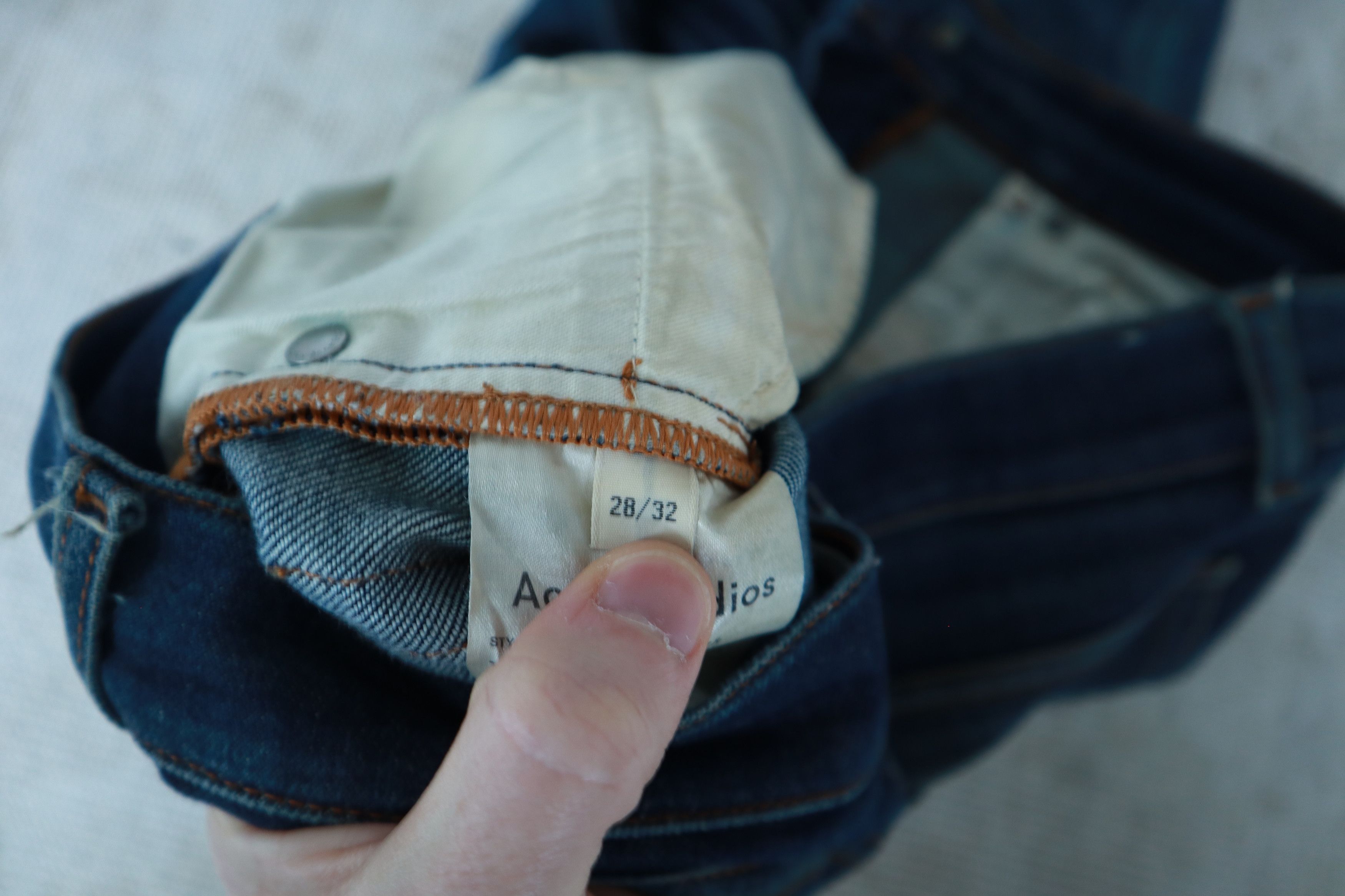 Acne Studios Beautifully Faded Raw Acne Studios Skinny Jeans Size US 28 / EU 44 - 10 Thumbnail