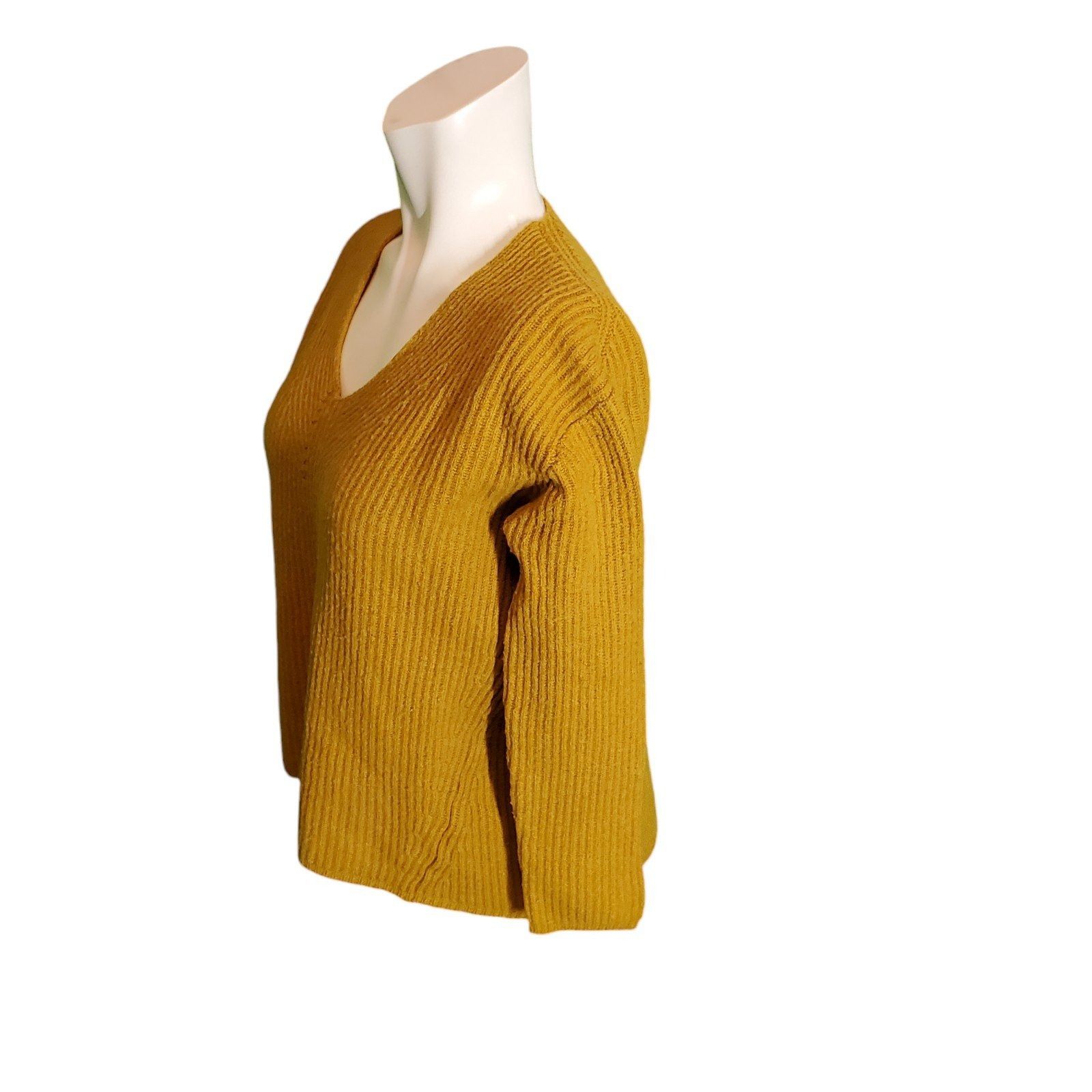 Madewell Madewell Rib Knit Wool Blend Sweater V-neck Pullover Sweater Size S / US 4 / IT 40 - 2 Thumbnail