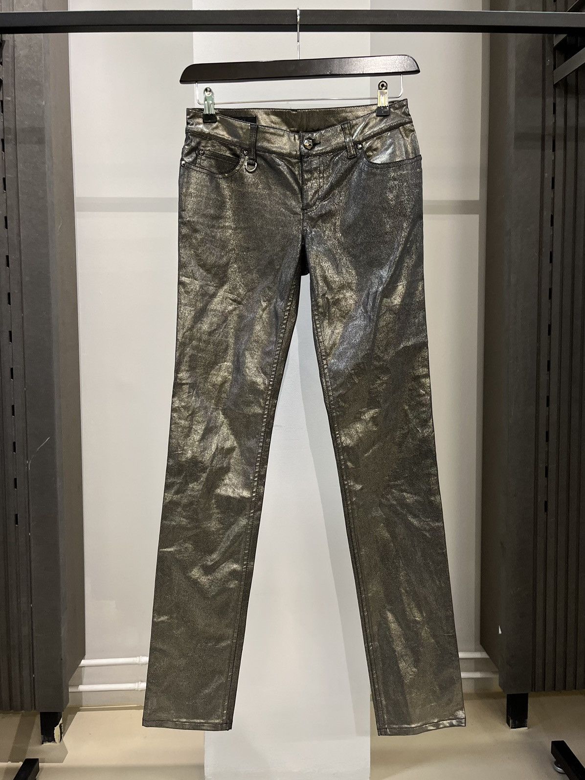 Gucci Gucci D Ring Silver Coated Pants Size US 30 / EU 46 - 1 Thumbnail