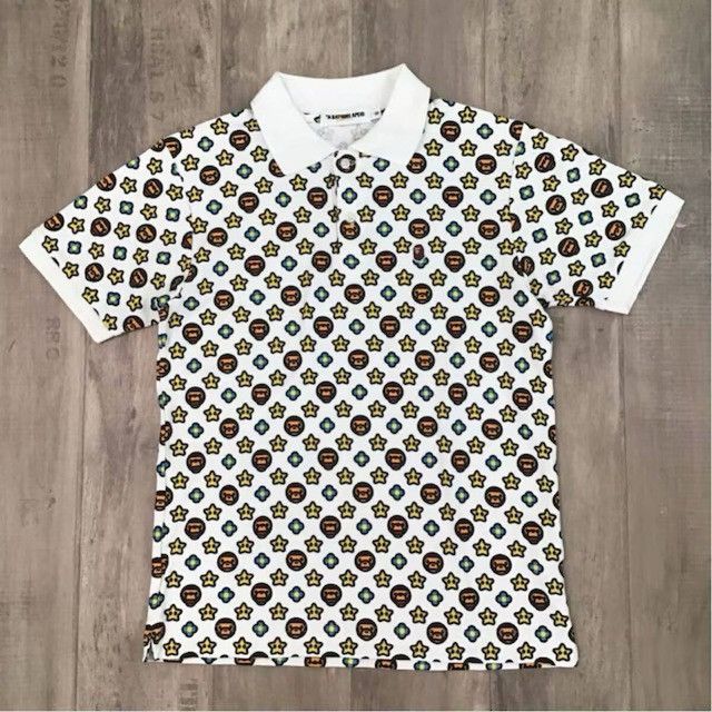 Bape BAPE STA Milo Monogram Polo Shirt a bathing ape star NIGO Size US S / EU 44-46 / 1 - 2 Thumbnail