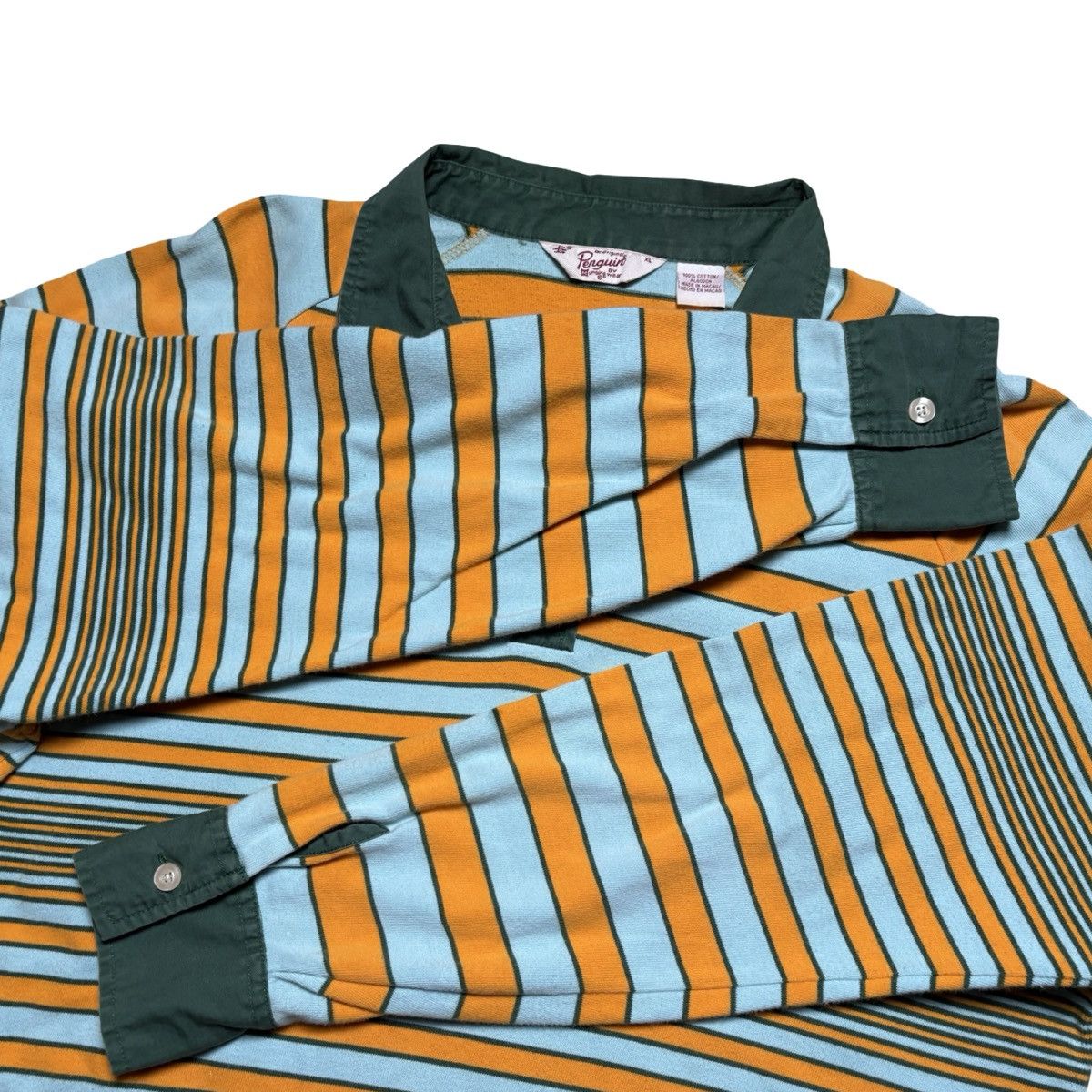 Other Vintage 80s 90s Penguin Munsingwear Striped Rugby Polo Shirt Size US XL / EU 56 / 4 - 5 Thumbnail