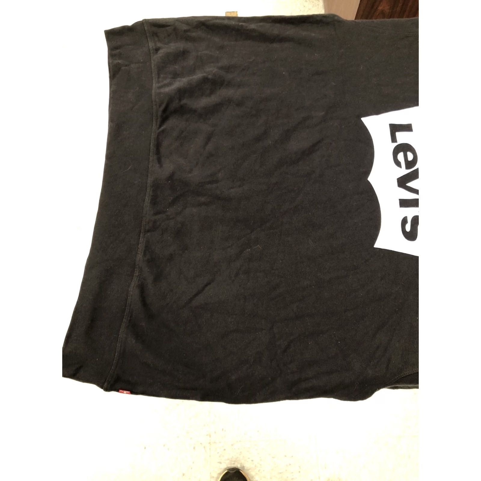 Levi's Levi's Womens 2X Logo Crew Neck Sweatshirt Pullover Solid Black Size XXL / US 16-18 / IT 52-54 - 5 Thumbnail