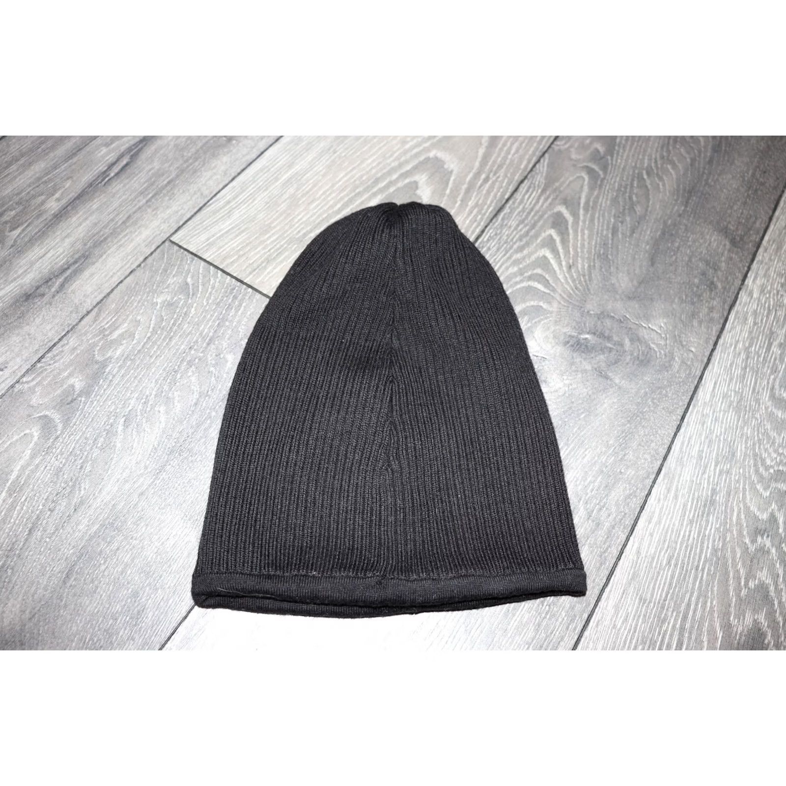 Acne Studios ACNE STUDIOS Winter Hat 100% Merino Wool Black Blue One Size Mens Vintage Authentic Original Hat Size ONE SIZE - 5 Thumbnail