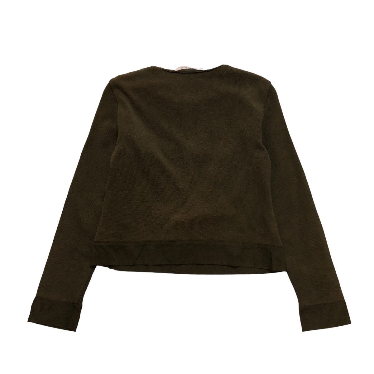 Miu Miu 🔥CROPPED LONG SLEEVE BIKER MIU MIU PRADA MADE IN ITALY Size S / US 4 / IT 40 - 2 Thumbnail