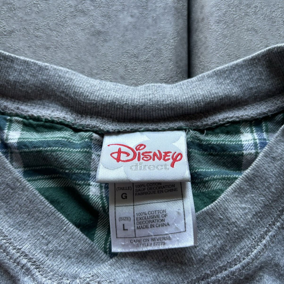 Disney Vintage gray disney donaldduck embroidered long sleeve shirt Size US L / EU 52-54 / 3 - 3 Thumbnail