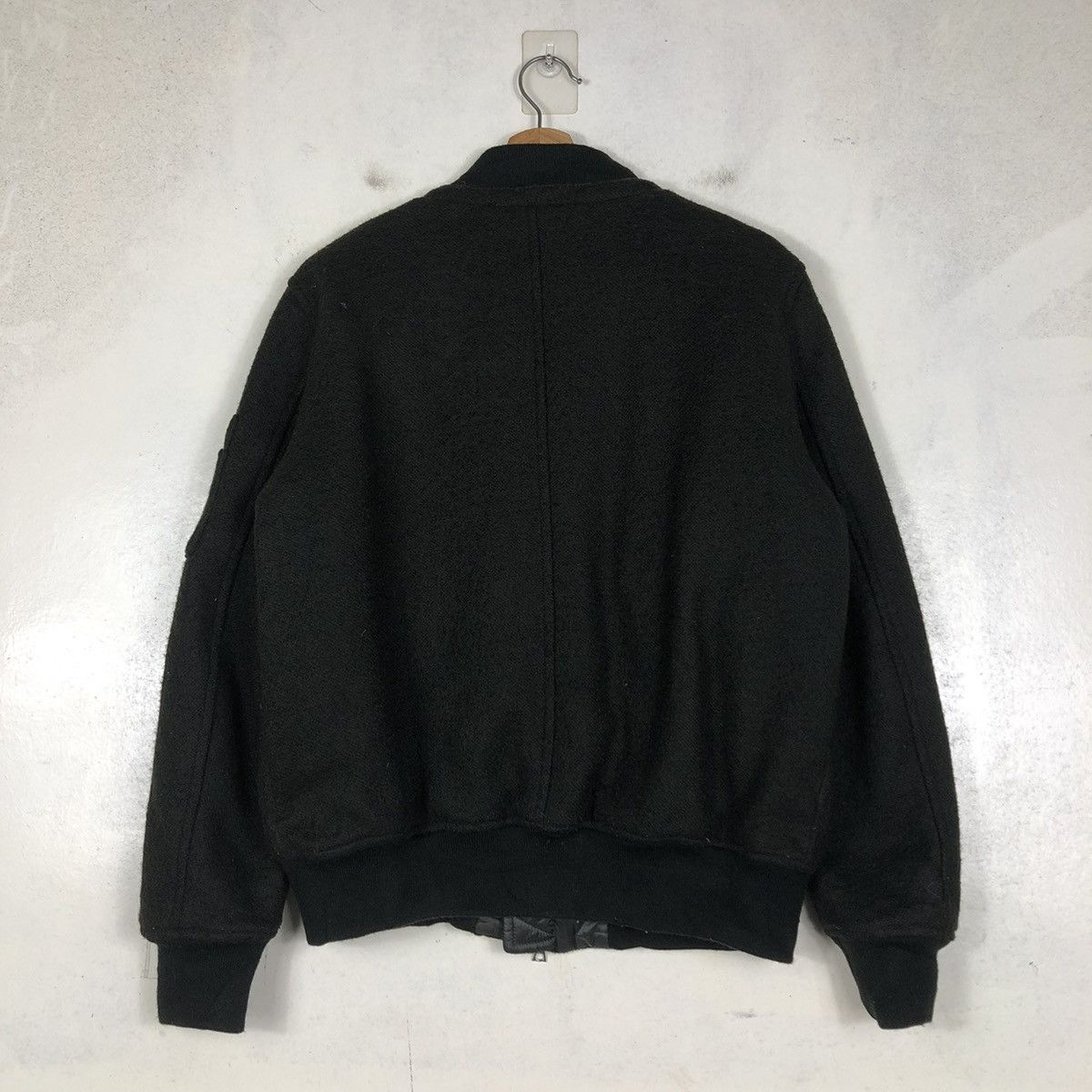 Japanese Brand 📌VINTAGE WOOL BIKER BOMBER JACKET GLOBAL WORK JAPAN Size US M / EU 48-50 / 2 - 9 Thumbnail