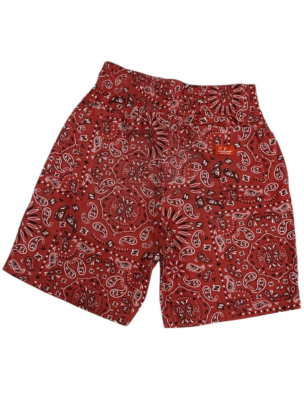 Designer Cookman Chef Short Pants - Red Paisley Size US 30 / EU 46 - 1 Thumbnail