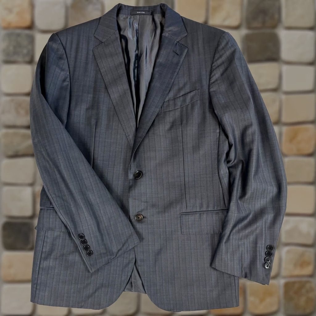 Ermenegildo Zegna VINTAGE Ermenegildo Zegna Trofeo Sport Coat Jacket Check US 42R Gray Mens Wool 100% Regular Single-Breasted Two-Button Size US XS / EU 42 / 0 - 1 Thumbnail