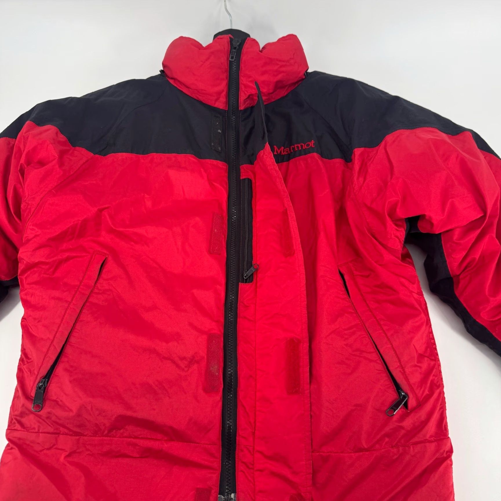 Marmot VINTAGE Marmot Jacket Puffer Mens Medium Red Black Down Goretex Ski Coat USA Size US M / EU 48-50 / 2 - 4 Thumbnail