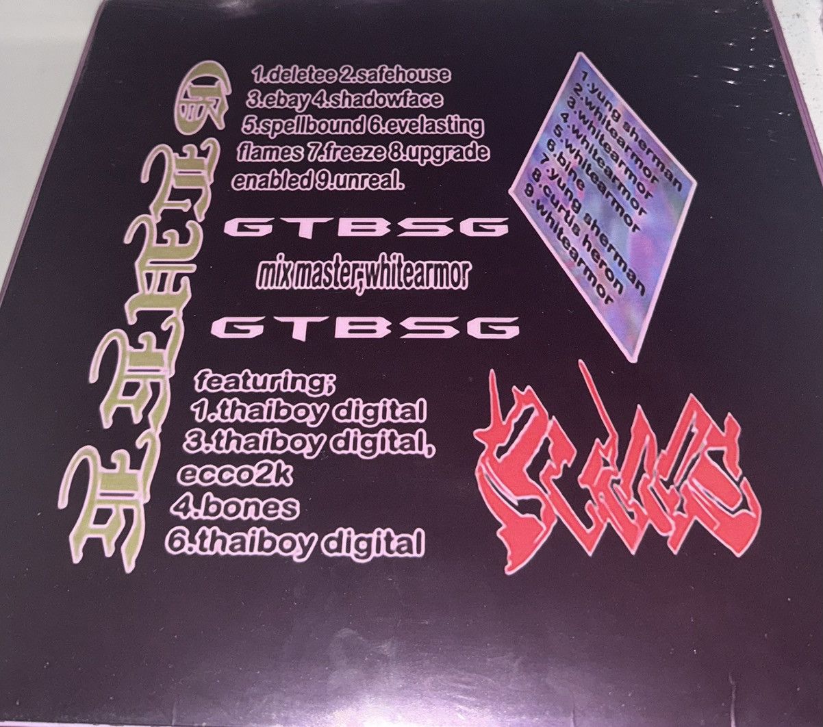 Drain Gang BLADEE GLUEE VINYL 1ST PRESSING Size ONE SIZE - 3 Thumbnail