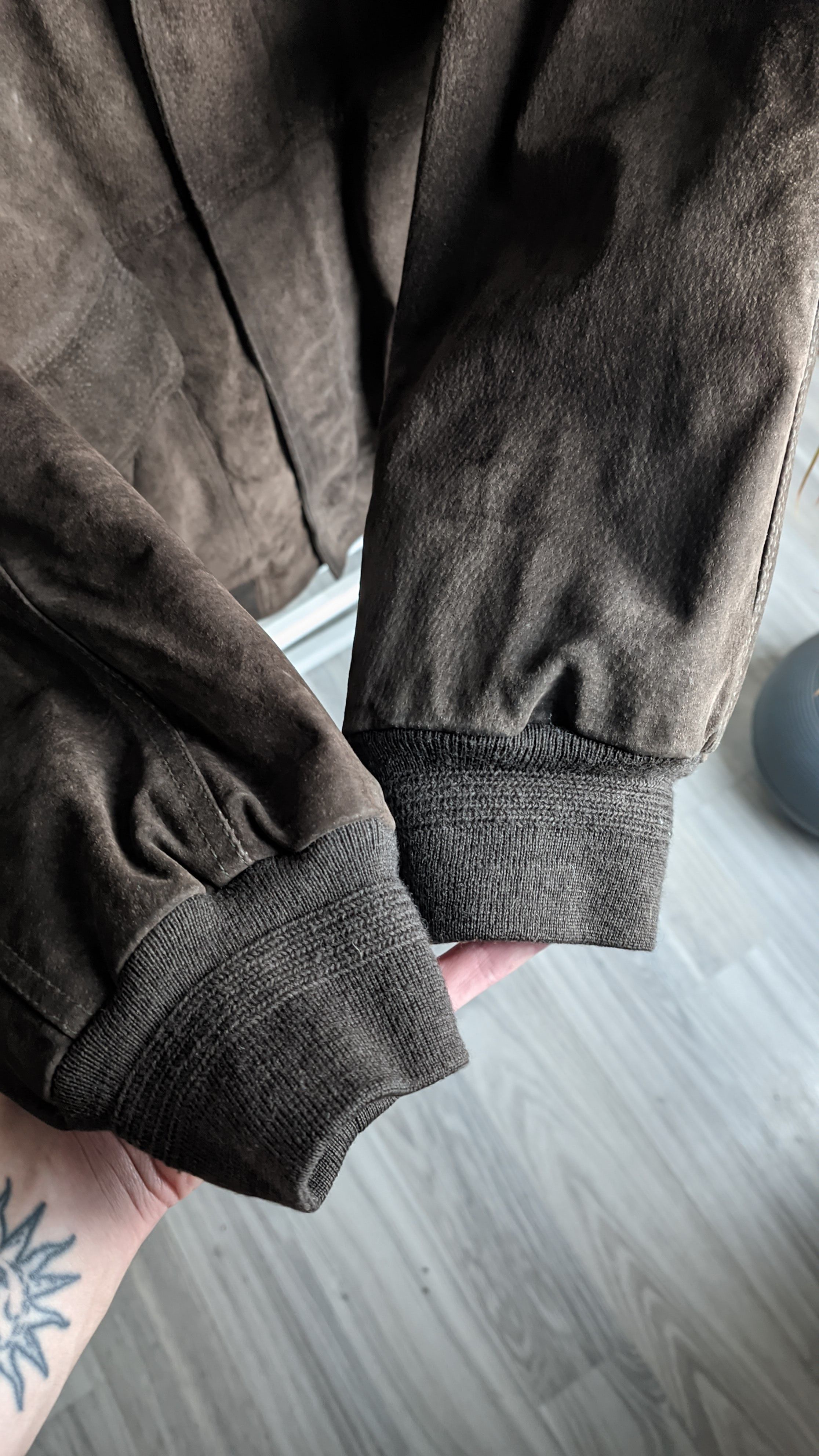 Genuine Leather Y2K brown leather bomber jacket grandpa core ysl gucci Size US L / EU 52-54 / 3 - 6 Thumbnail