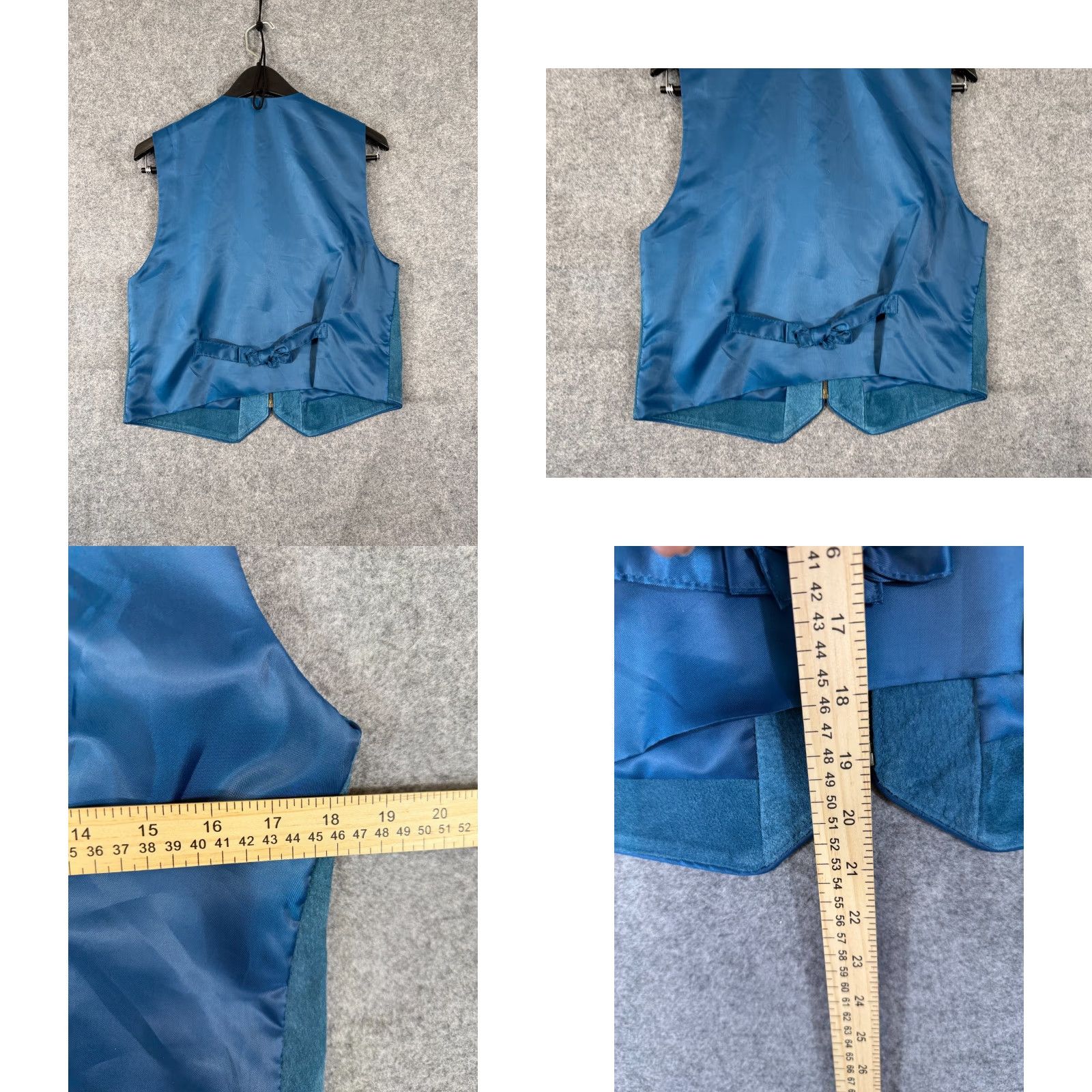 Vintage VINTAGE Marsh Landing Leather Vest Womens Petites S Blue Lined Zip Front 90s Western Casual Womens Vest Size S / US 4 / IT 40 - 8 Thumbnail