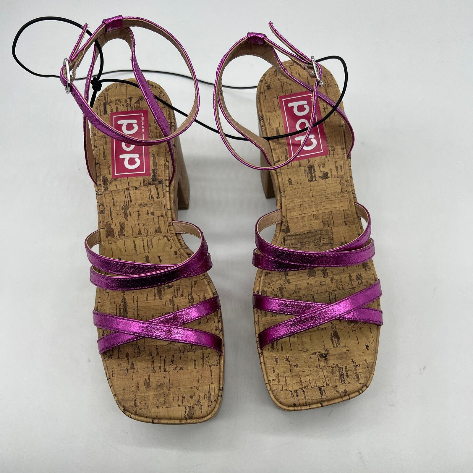 Other Pop Womens Kallie Heeled Sandals Pink Fuschia Multicolor Size US 9 / IT 39 - 4 Thumbnail