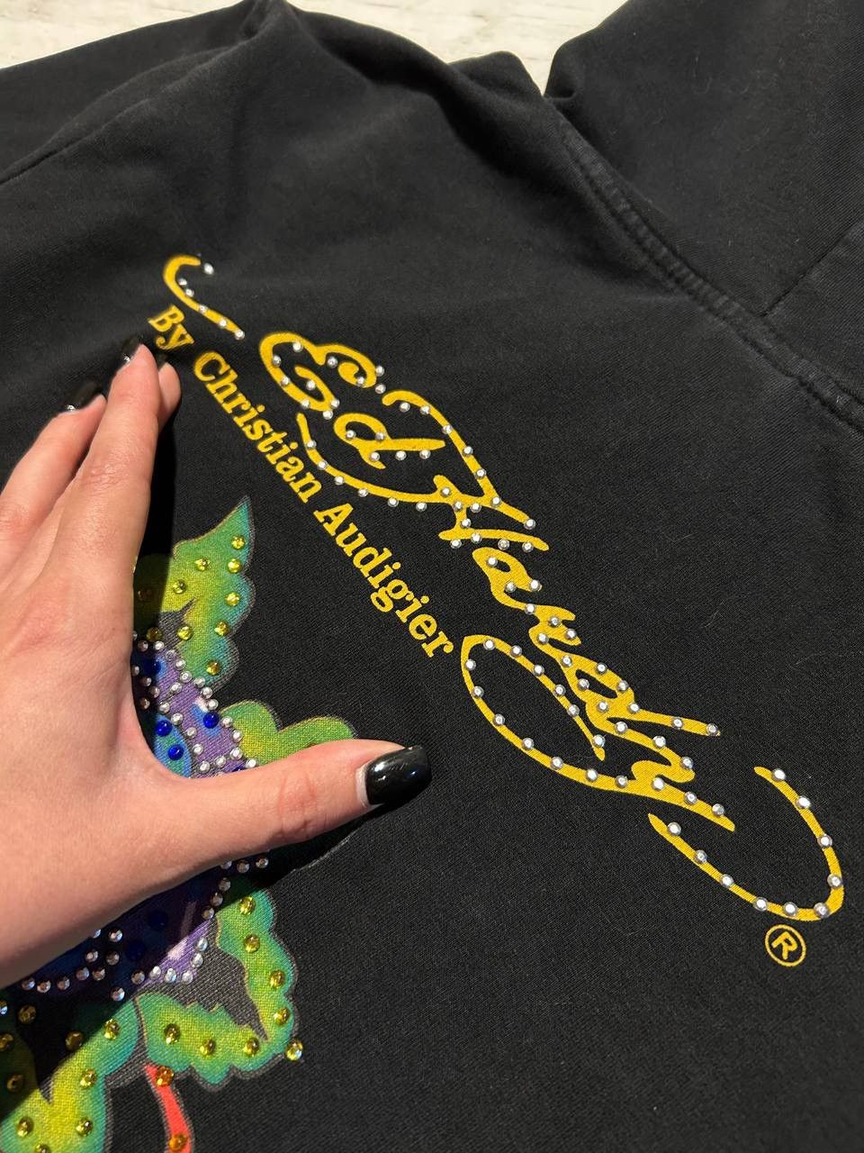 Ed Hardy Vintage Ed Hardy By Christian Audigier Hoodie Y2K Full Zip Size S / US 4 / IT 40 - 3 Thumbnail