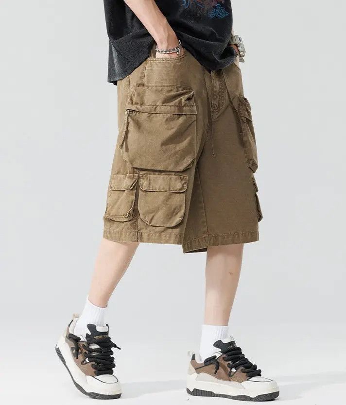 Japanese Brand × Jean Beige Cargo Shorts Size US 34 / EU 50 - 3 Thumbnail