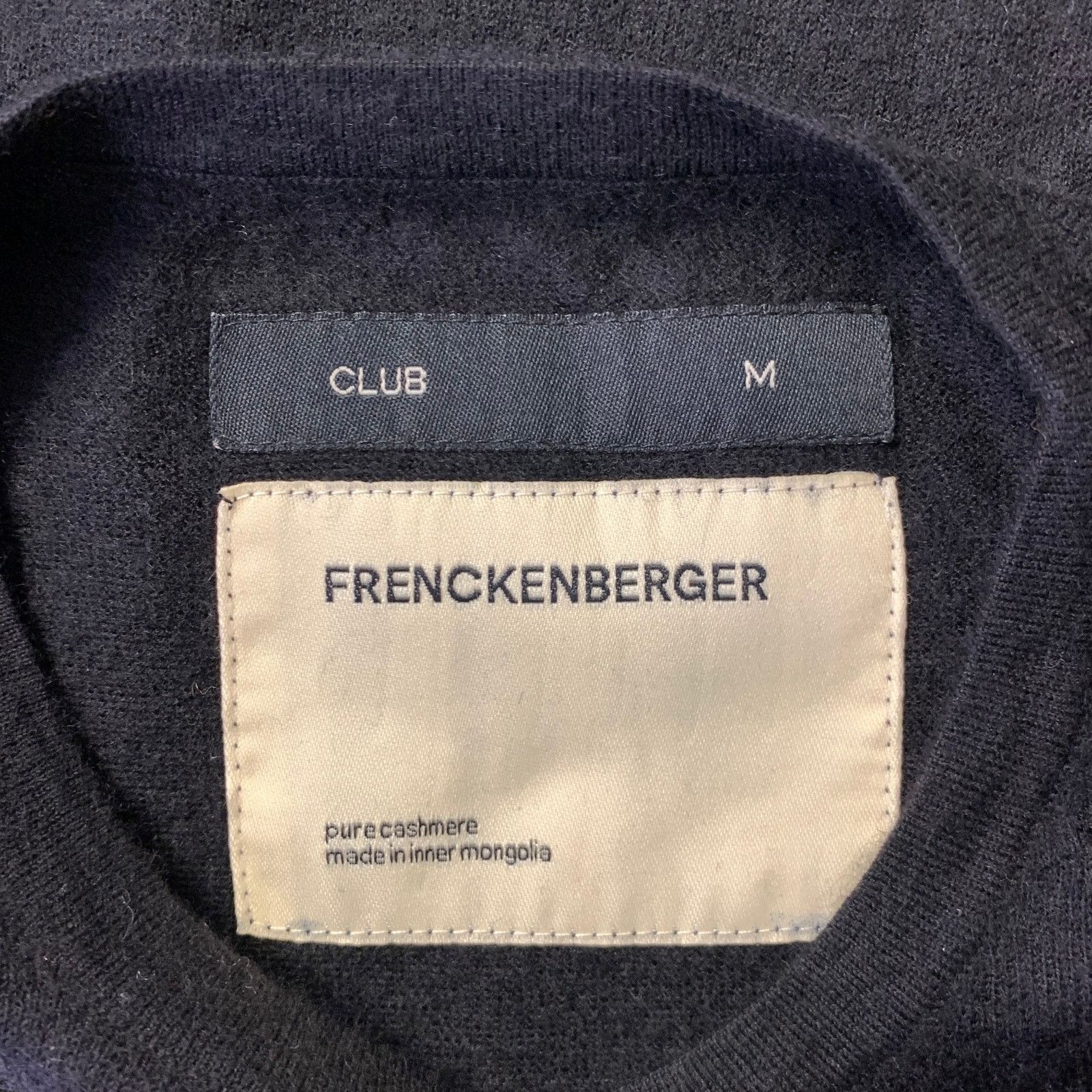 Other FRENCKENBERGER M Black Cashmere Pull On Crewneck Sweater Size M / US 6-8 / IT 42-44 - 4 Thumbnail