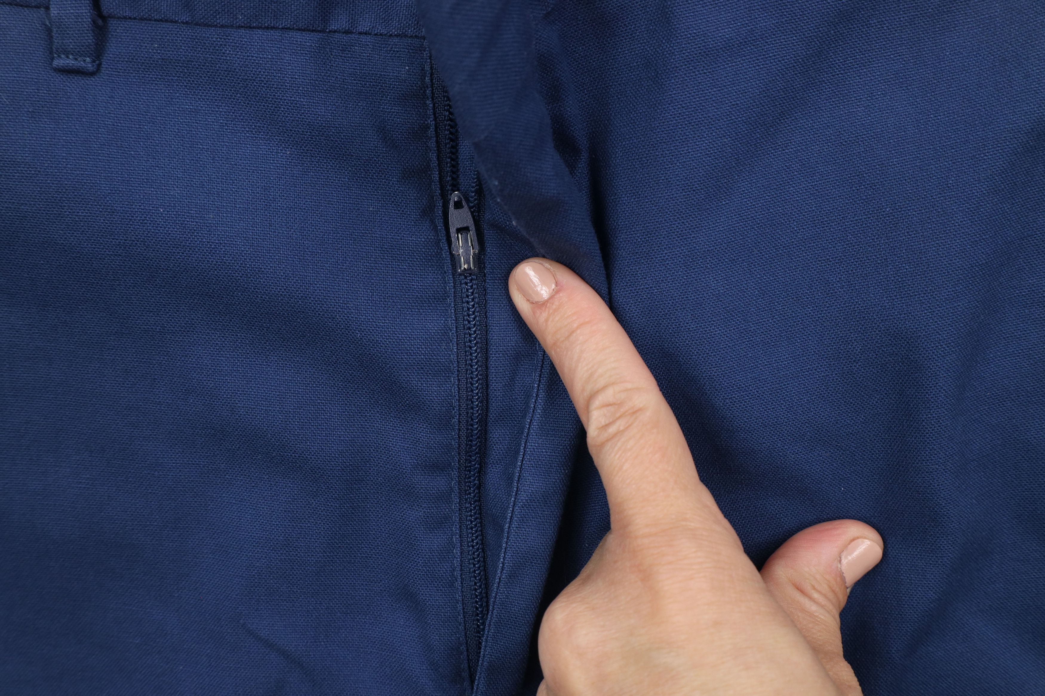 Vintage Vintage 60s 70s Streetwear Above Knee Chino Shorts Blue USA Size US 34 / EU 50 - 5 Thumbnail
