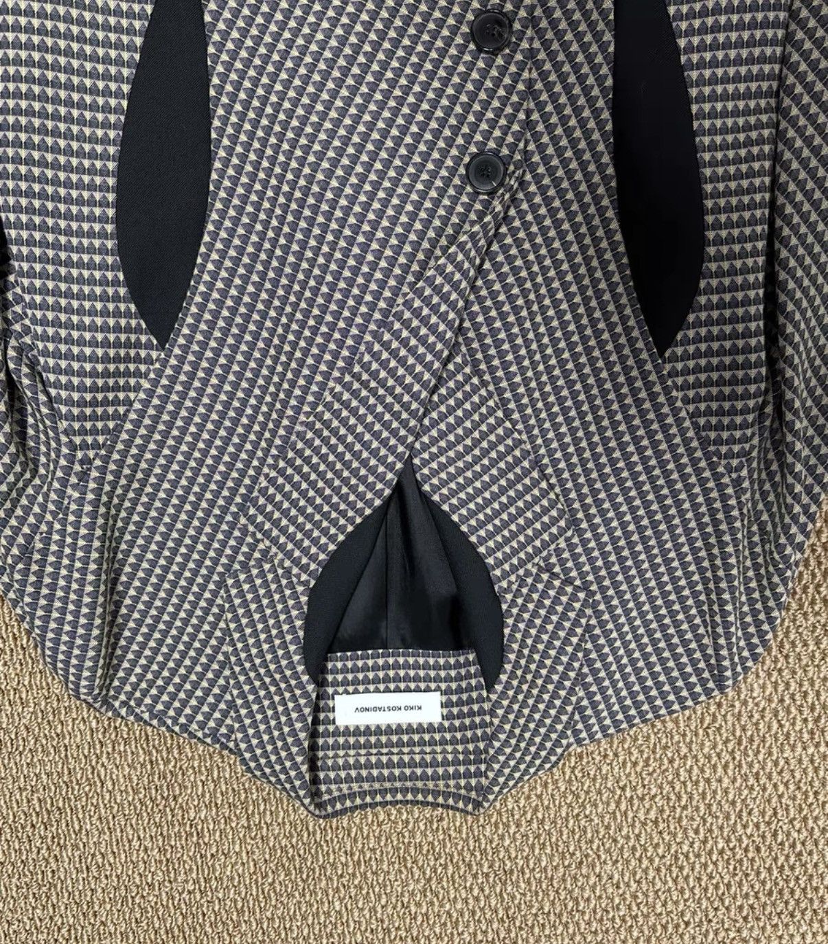 Kiko Kostadinov Kiko Kostadinov Aristides Double Breasted Blazer K23 Size US S / EU 44-46 / 1 - 5 Thumbnail