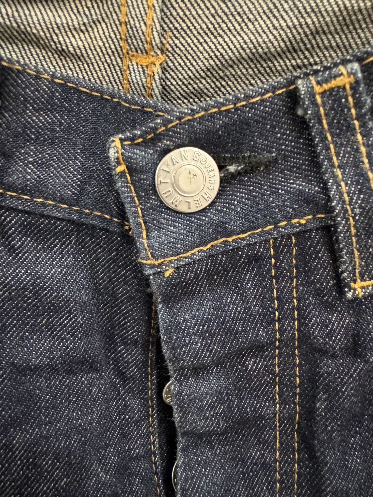 Helmut Lang Vtg Helmut Lang 1999 Indigo Blue Classic Cut Denim Jeans Size US 27 - 3 Thumbnail