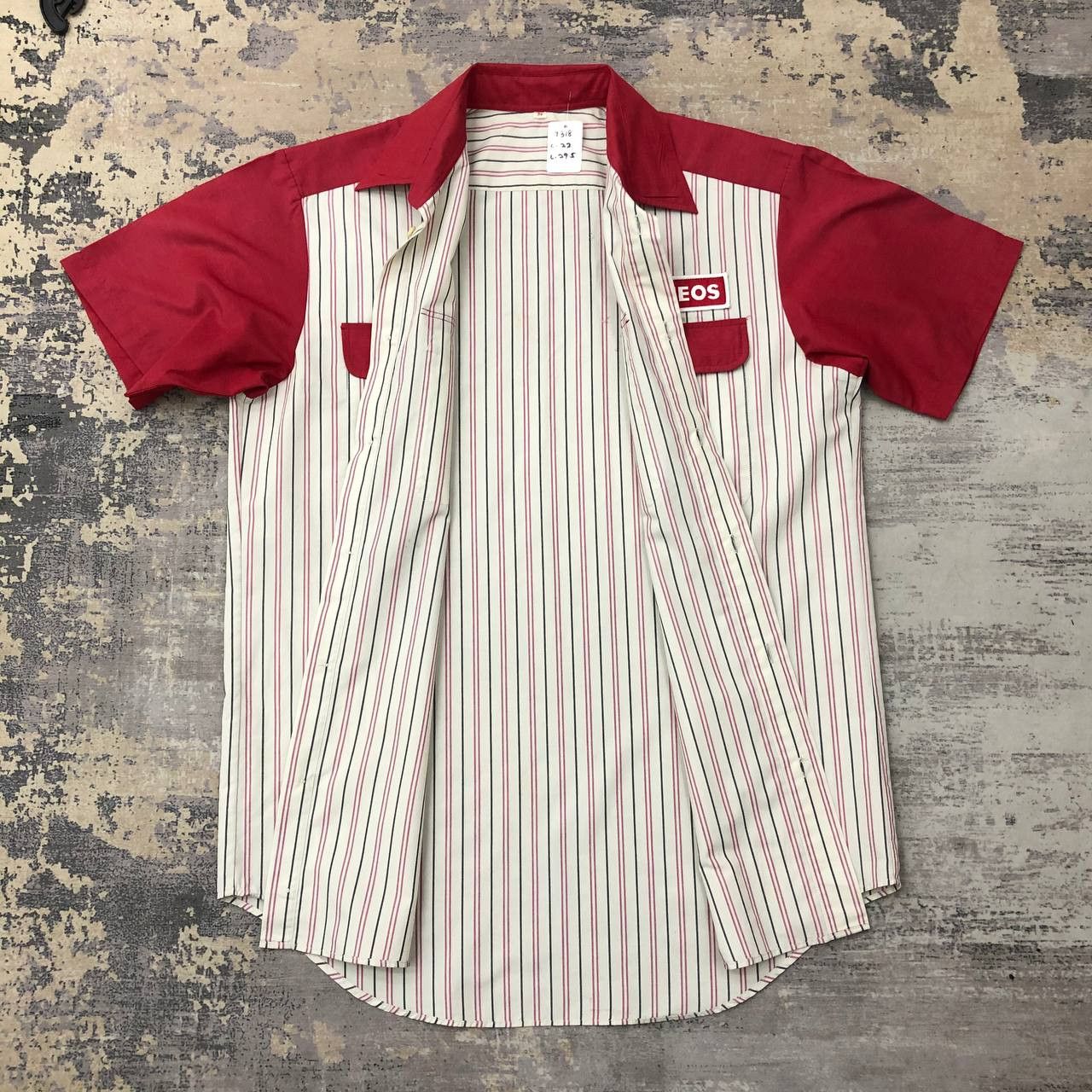 Japanese Brand T318 VTG ENEOS STRIPED WORK SHIRTS Size US M / EU 48-50 / 2 - 3 Thumbnail