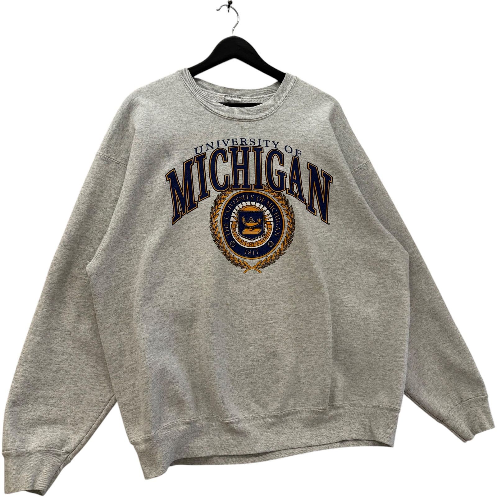 Fruit Of The Loom Vintage University Of Michigan Logo Crewneck XXL Size US XXL / EU 58 / 5 - 4 Thumbnail