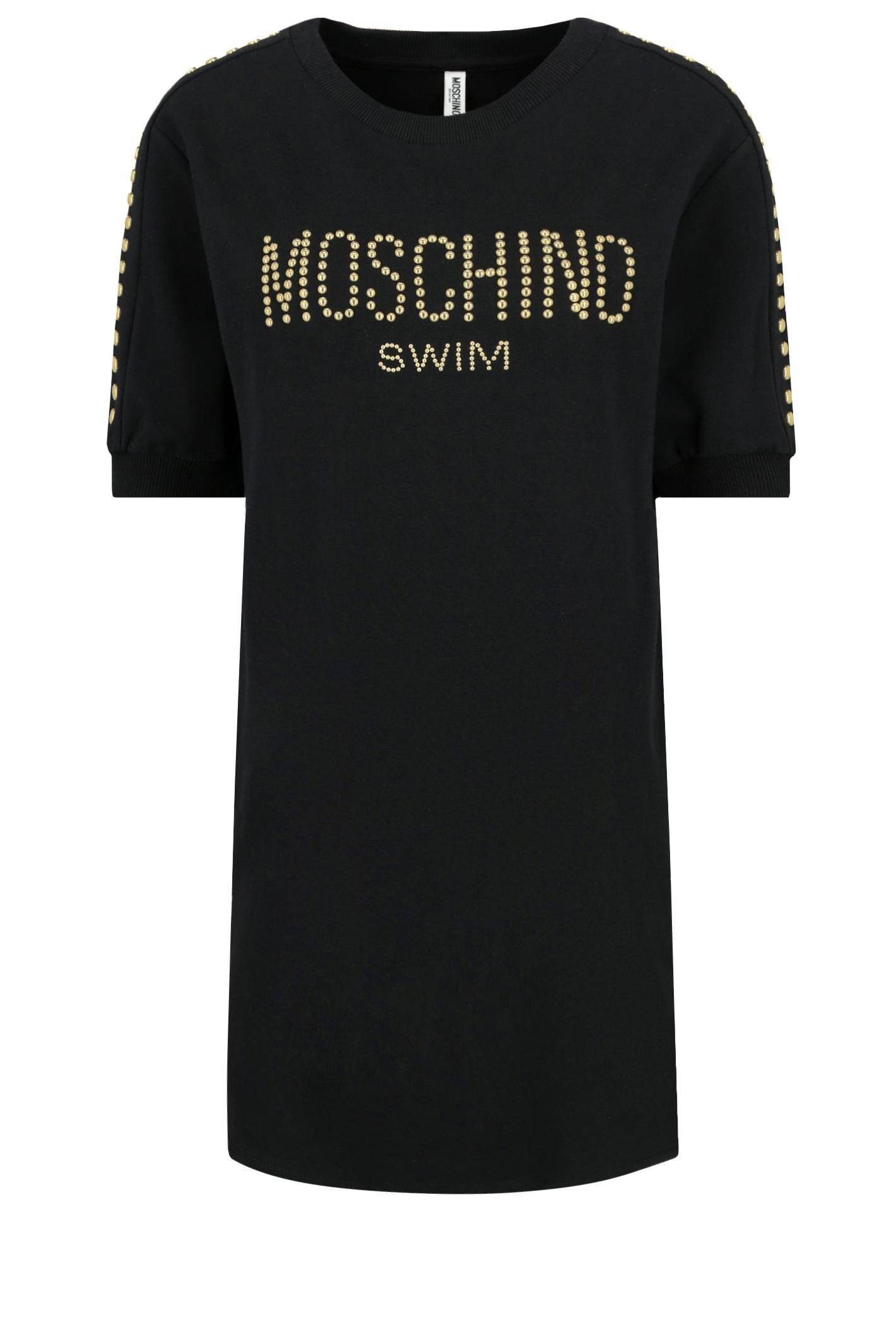 Moschino Swim Black Logo Dress Size M/S
