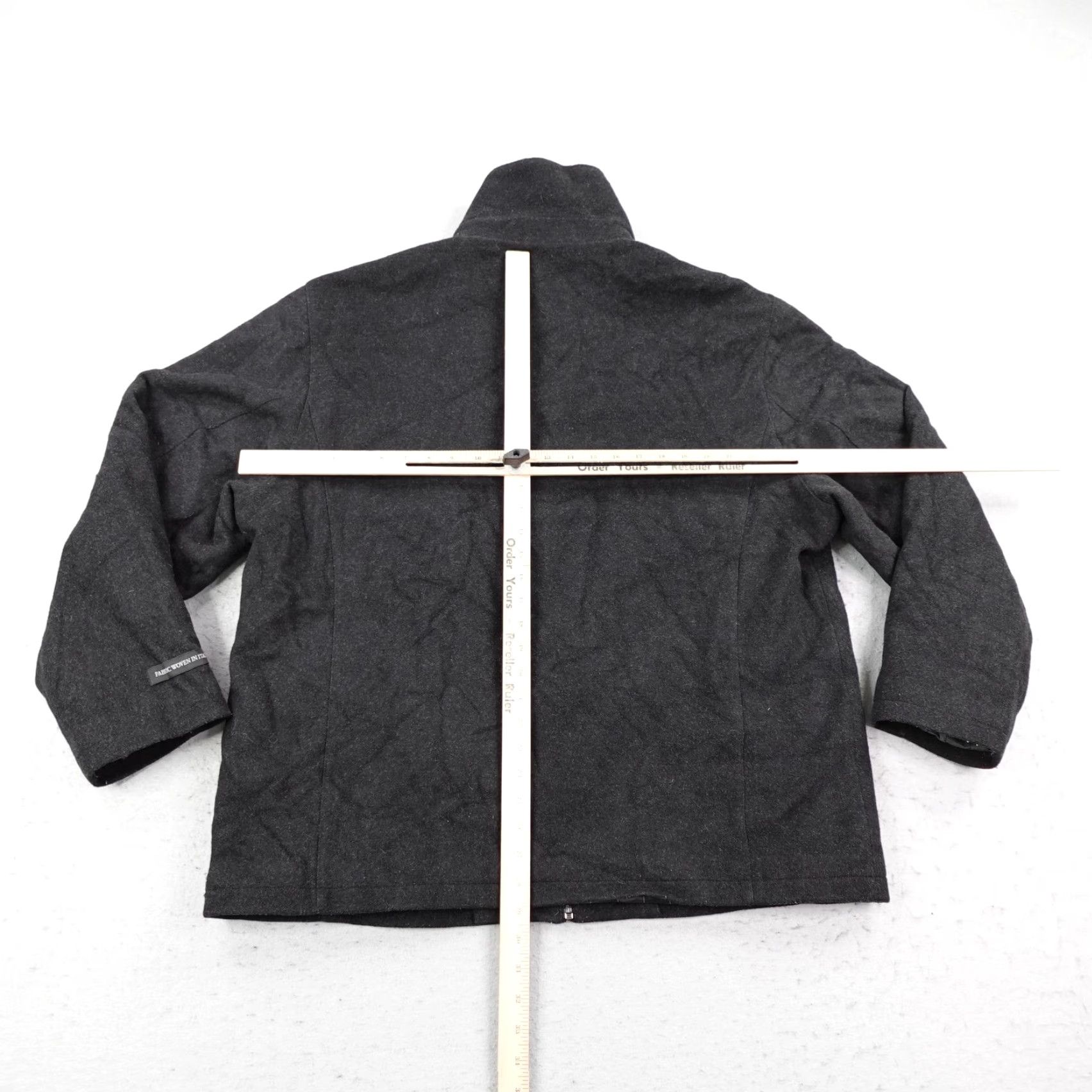 Liz Claiborne VINTAGE not applicable; but title: Claiborne Jacket Mens XL Black Lined Italian Wool Blend Coat Outerwear Full Zip Size US XL / EU 56 / 4 - 5 Thumbnail