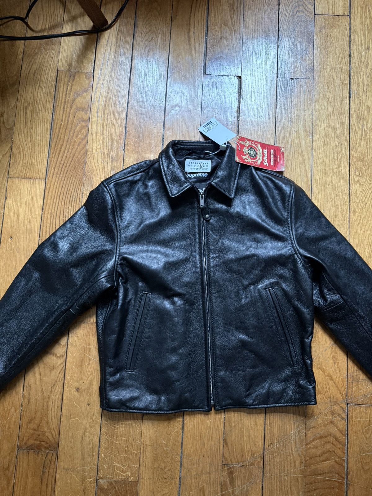 Maison Margiela × Supreme margiela mm6 x supreme leather jacket Size US S / EU 44-46 / 1 - 1 Thumbnail