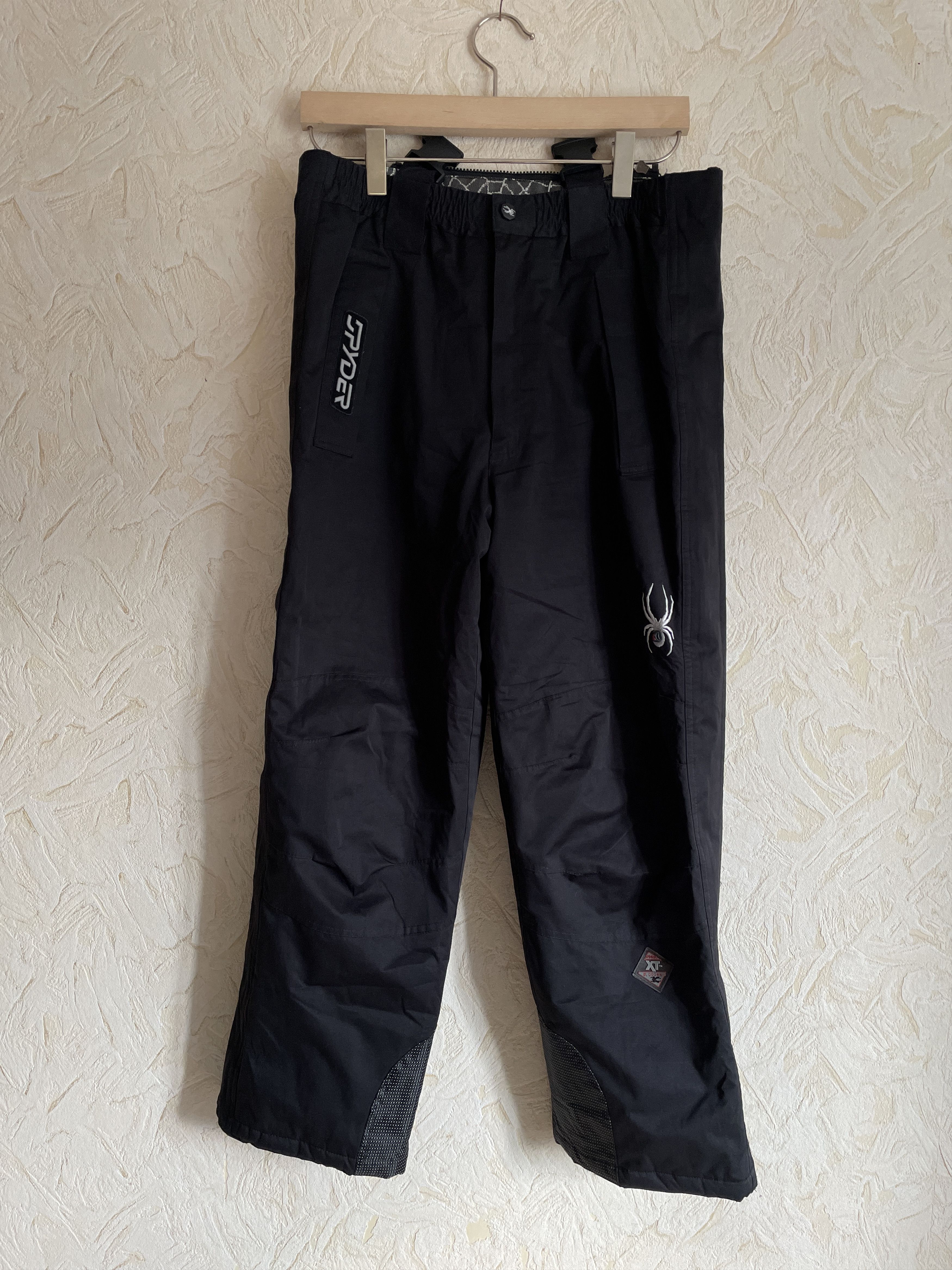 Spyder Men's Black XT 5000 mm Straight Leg Ski Snow Bibs