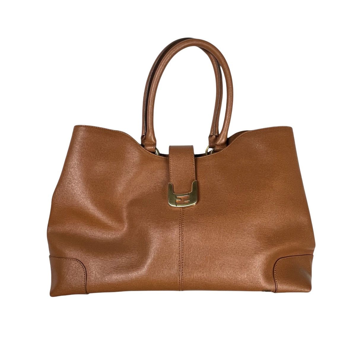 Fendi × Leather Fendi Brown Leather Chameleon Shopping Tote Bag Luxury Size ONE SIZE - 6 Thumbnail