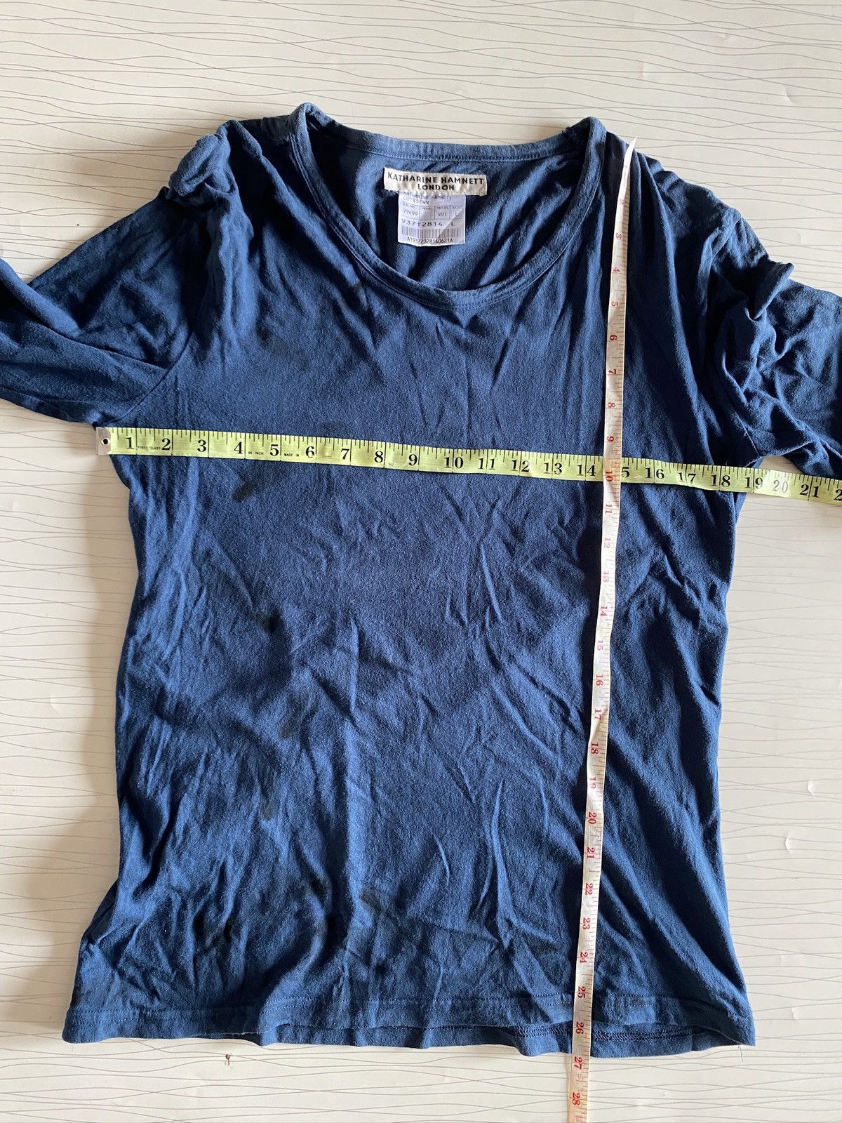 Katharine Hamnett London Vintage Katharine Hamnett London Blank LS Tee Size US L / EU 52-54 / 3 - 7 Thumbnail