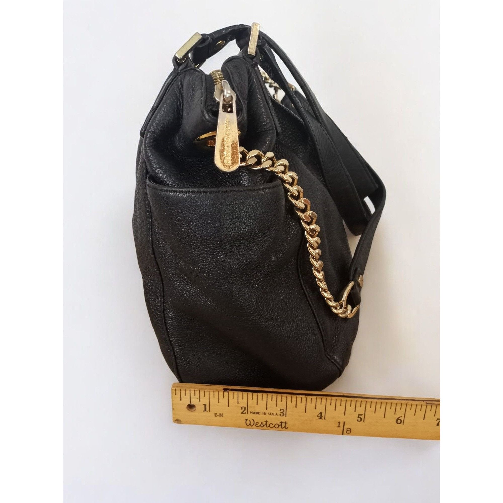 Michael Kors MICHAEL Michael Kors Leather Chandler Grained Leather Shou Size ONE SIZE - 10 Thumbnail