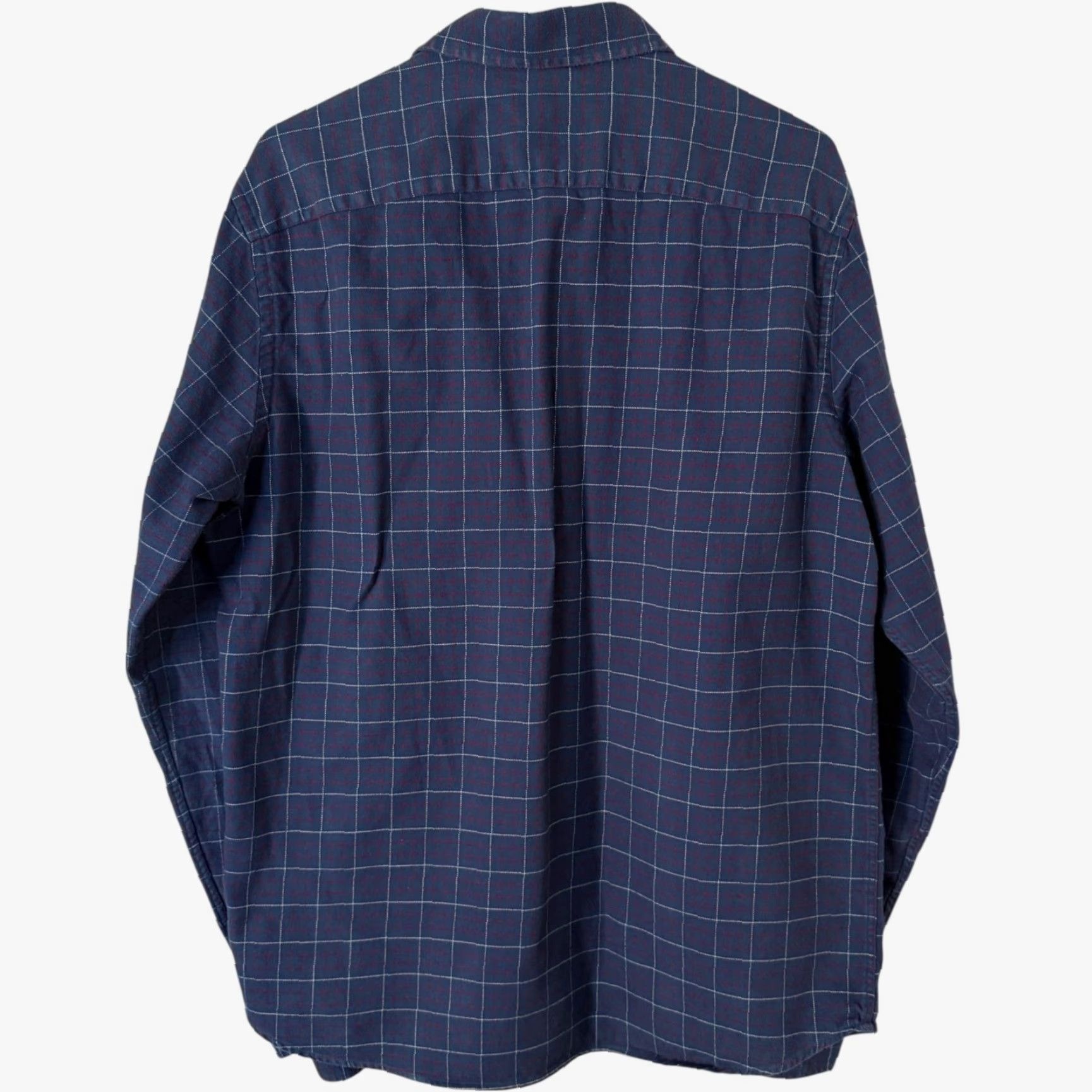 UNTUCKit VINTAGE UNTUCKit Men’s Plaid Button-Up Shirt XL Tall Slim Cotton Long Sleeve Blue Casual Office Western Size US XL / EU 56 / 4 - 4 Thumbnail