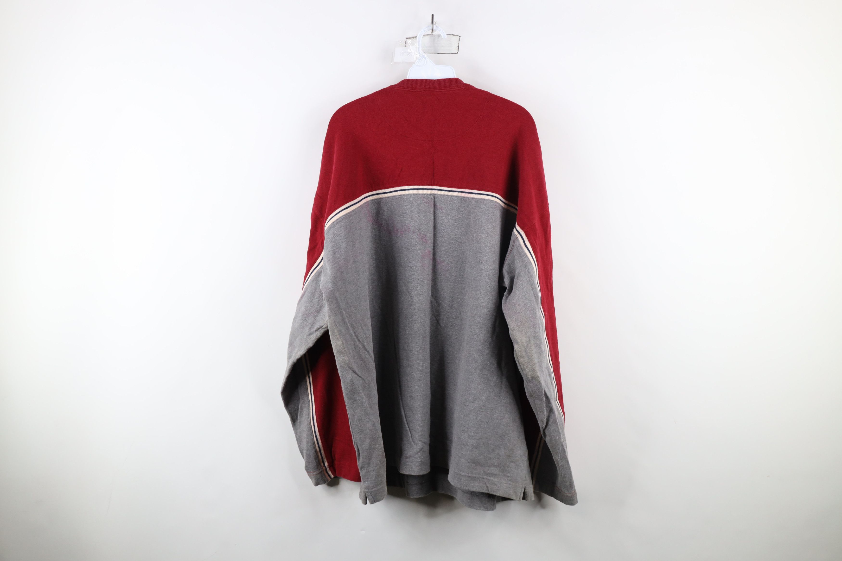 Gap × Vintage Vintage 90s Gap Ribbed Knit Striped Long Sleeve T-Shirt Size US XXL / EU 58 / 5 - 10 Thumbnail