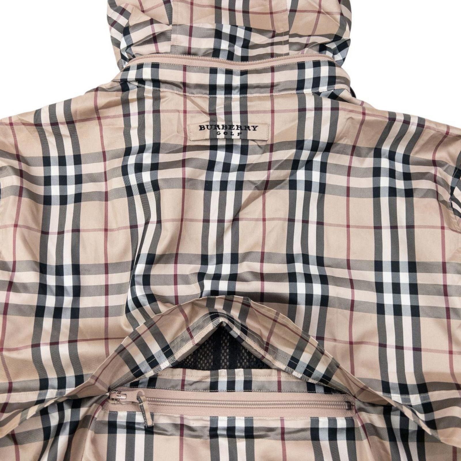 Burberry Vintage 2000s Burberry Golf Nova Check Packable Jacket L Size US L / EU 52-54 / 3 - 6 Thumbnail