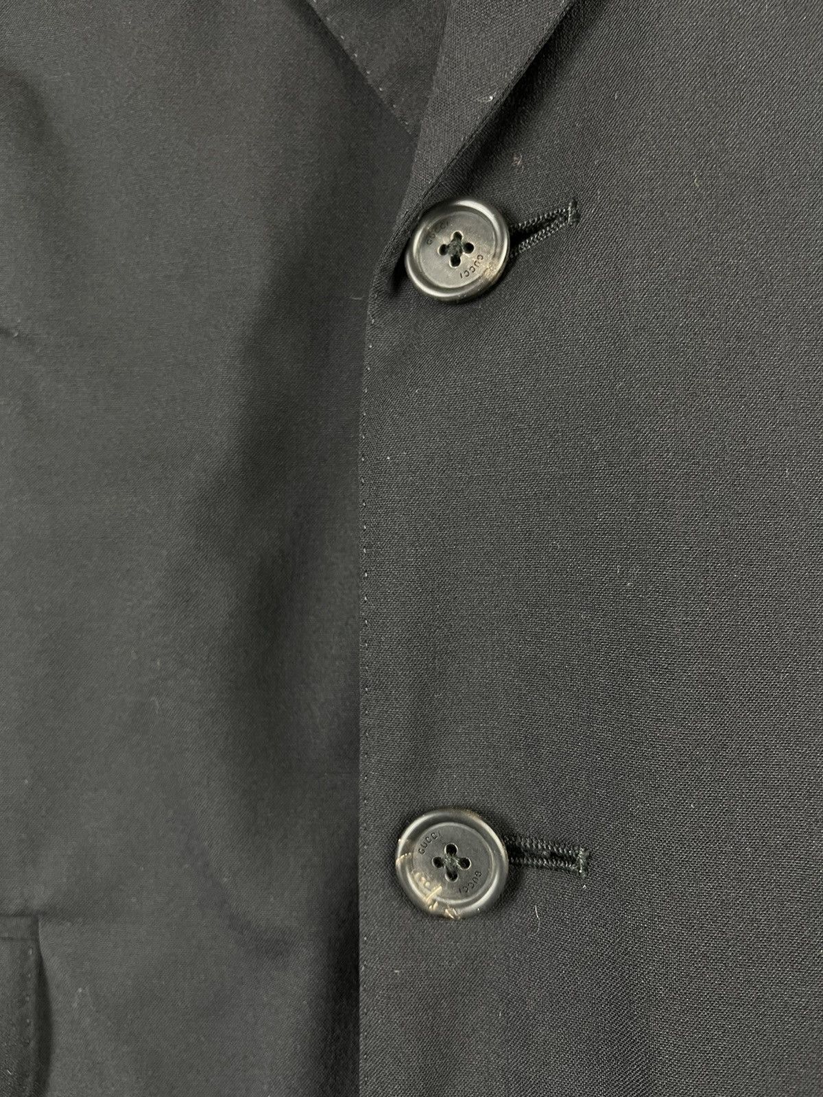 Gucci Gucci Wool Black Luxury 3 Button Blazer Tom Ford Era Size 46R - 12 Thumbnail