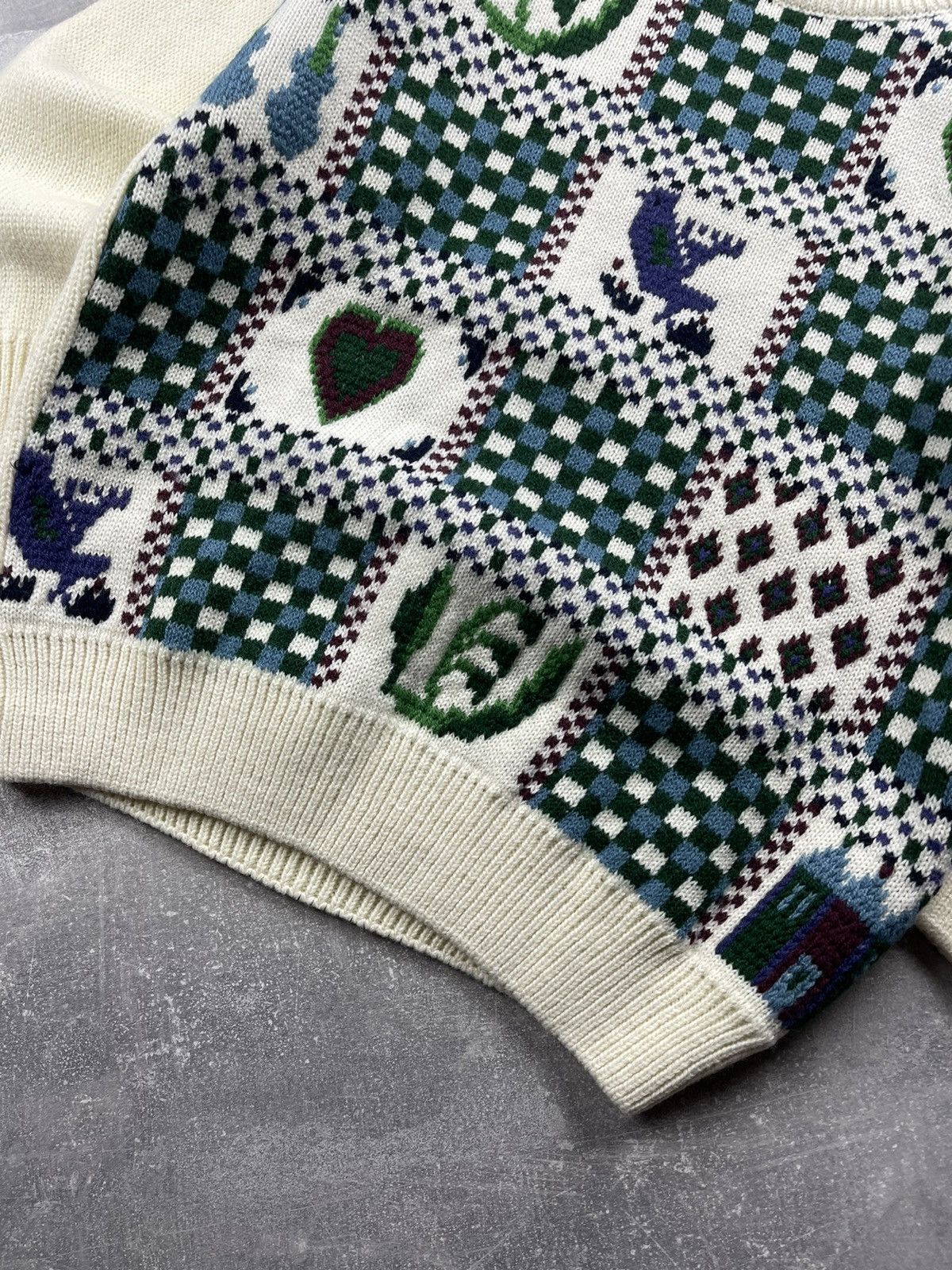 Vintage NAF NAF Vintage Patterned Knit Sweater Graphic Jacquard Size S / US 4 / IT 40 - 3 Thumbnail
