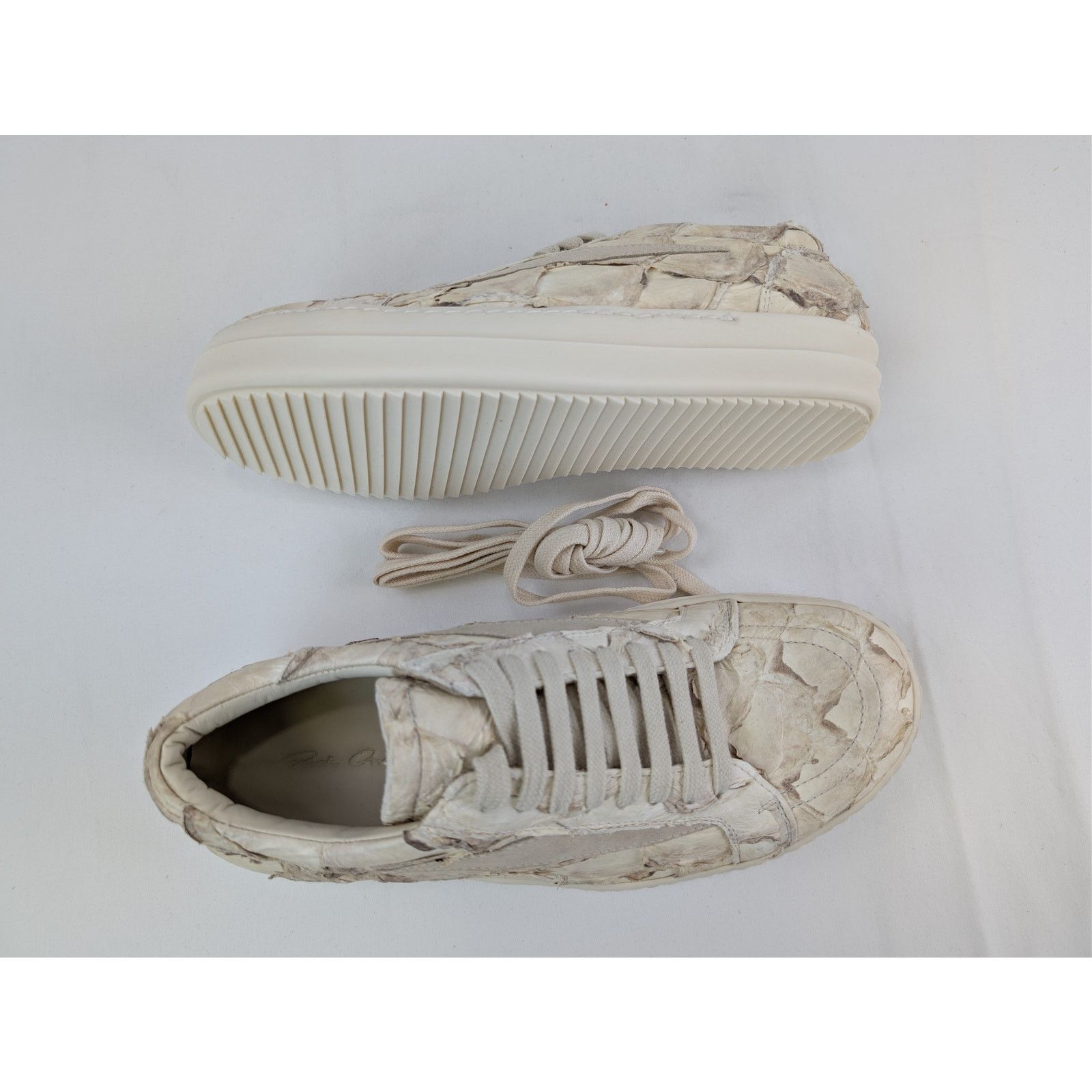 Rick Owens Rick owens vintage sneaker milk/milk size 41 | Grailed