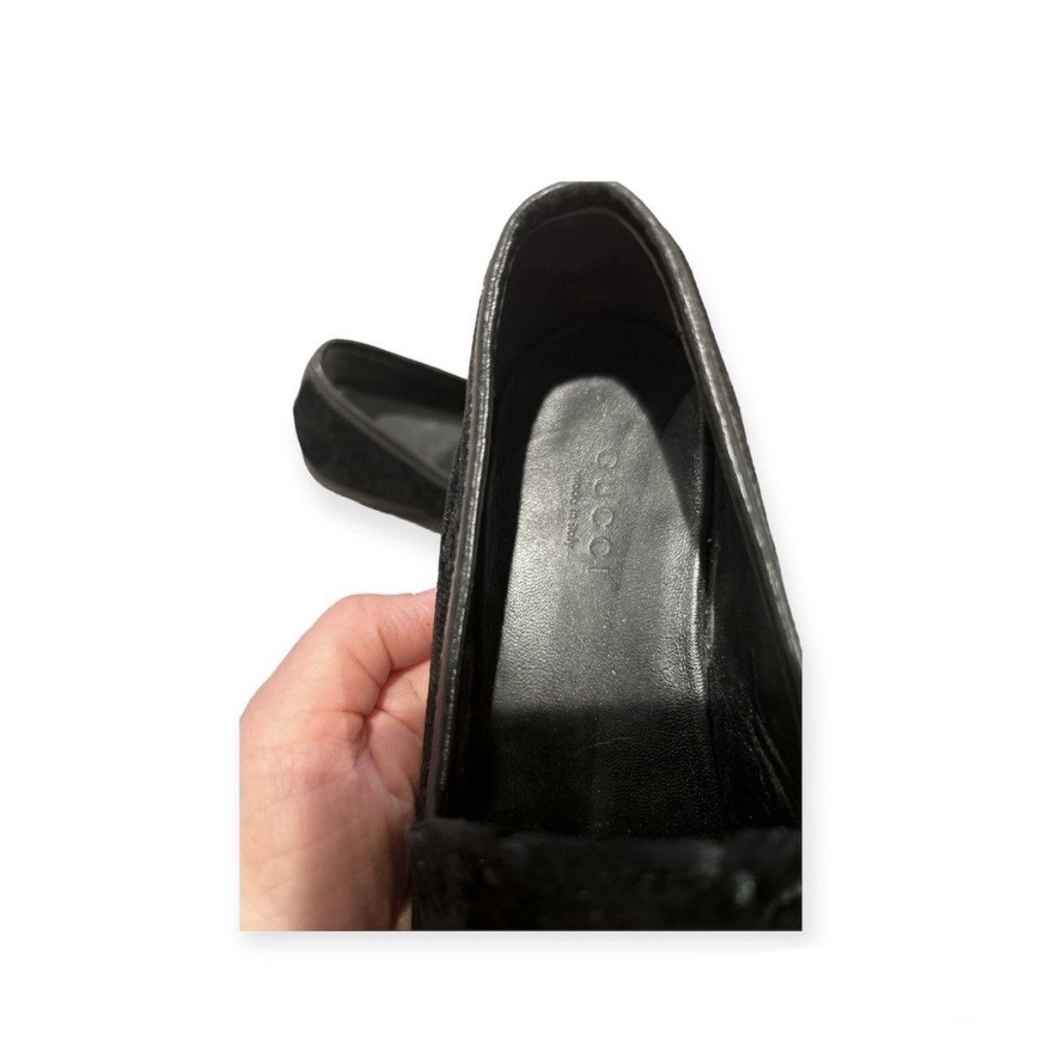 Gucci GUCCI Jordaan Velvet GG Horsebit Loafer Black Size 36 US 6 Size US 6 / IT 36 - 7 Thumbnail