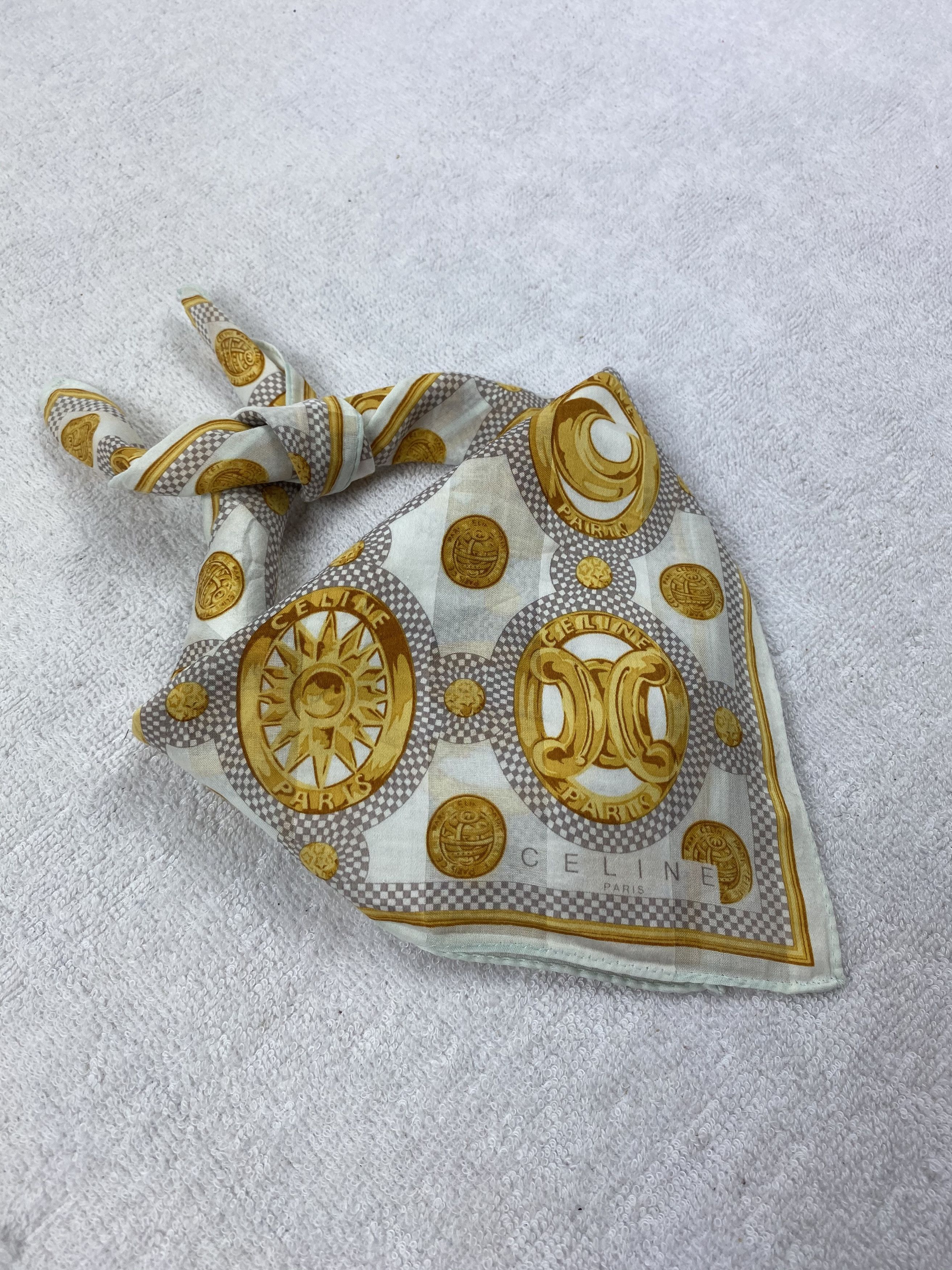 Celine Celine Monogram Handkerchief / Bandana / Neckerchief Size ONE SIZE - 1 Thumbnail