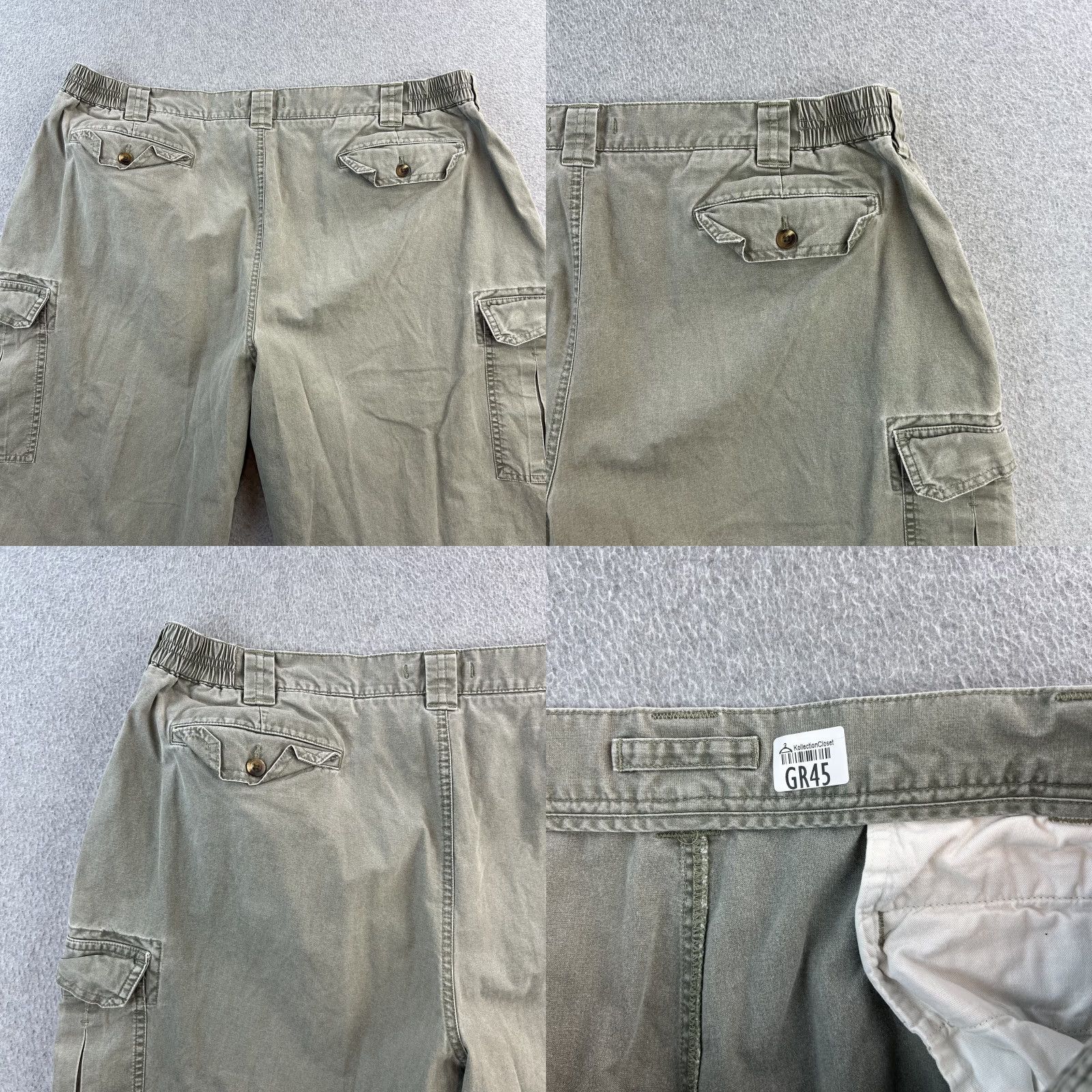 Vintage LL Bean Cargo Pants Mens 44 Green Comfort Waist Relaxed Fit Pockets Outdoors Size US 44 / EU 60 - 9 Thumbnail