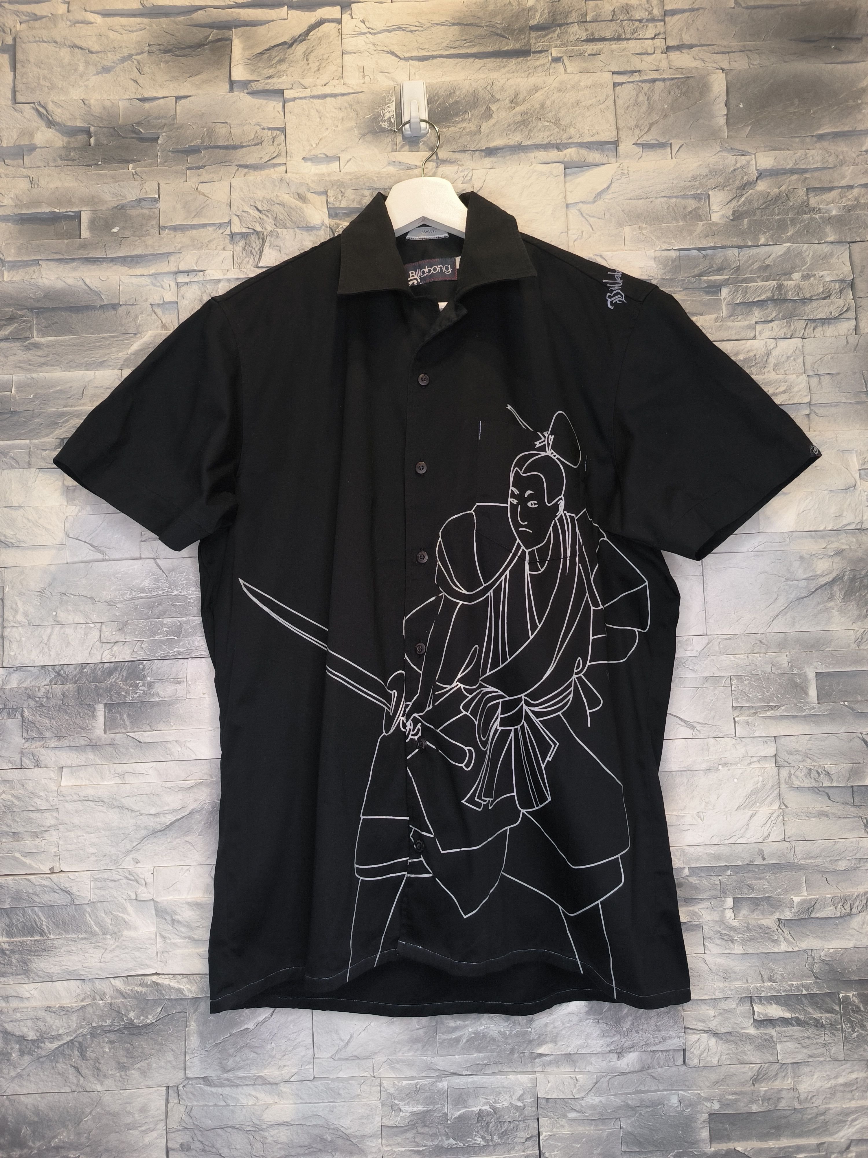 Billabong Vintage Billabong Yakuza Shirt Button-Up Black Size US S / EU 44-46 / 1 - 1 Thumbnail
