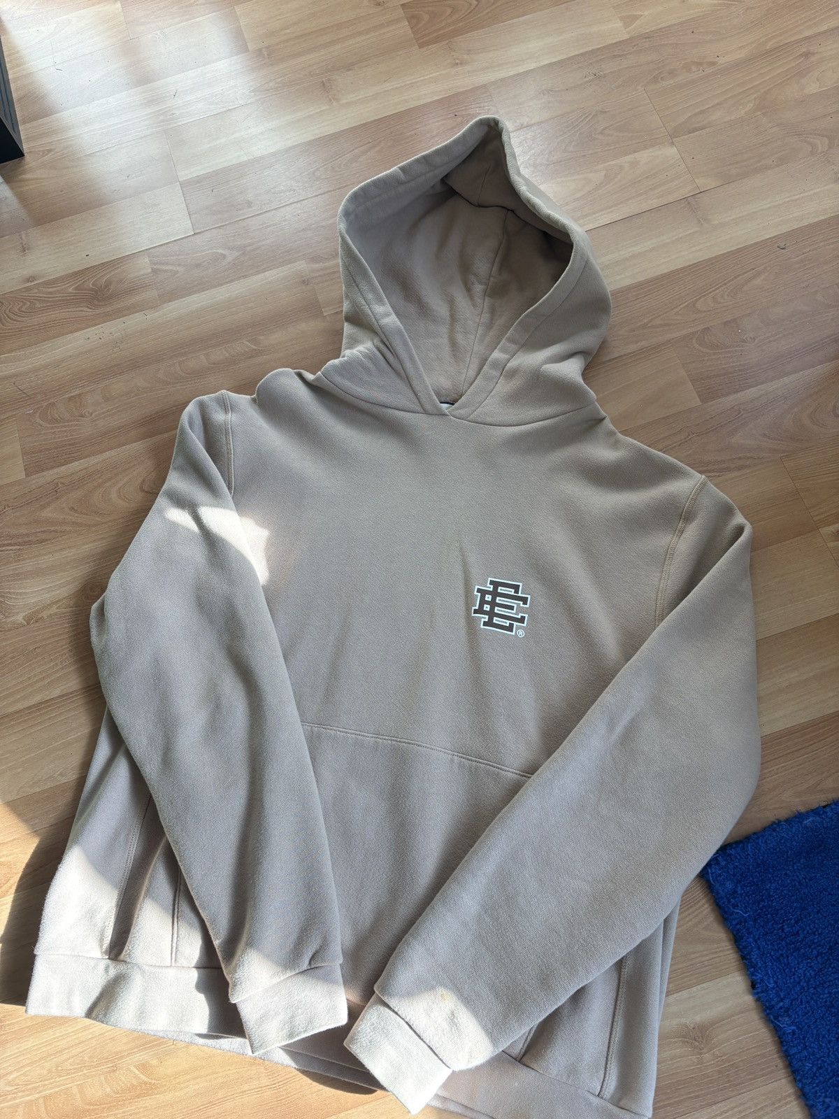 Eric Emanuel Beige Brown Logo Hoodie