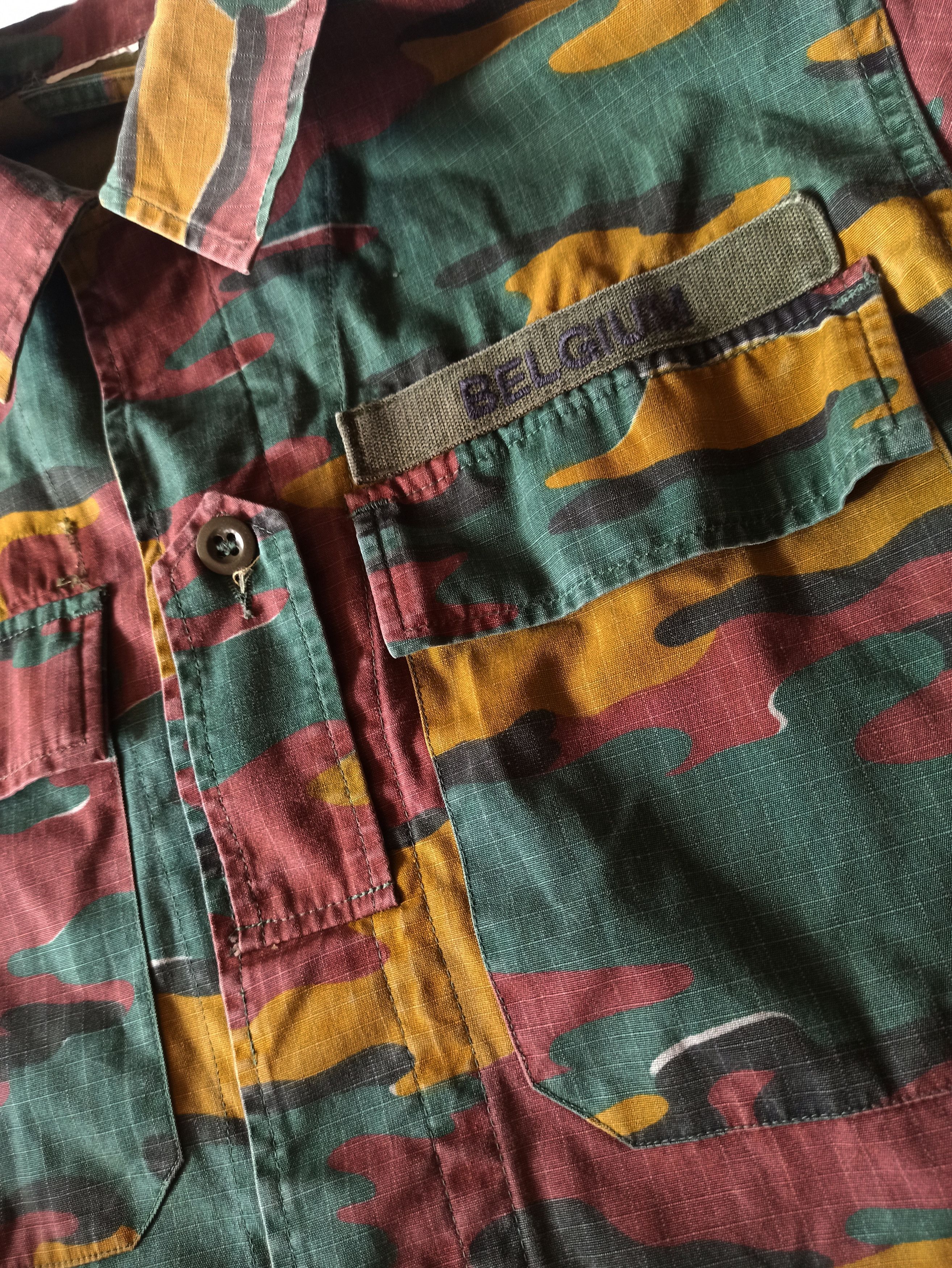 Vintage Belgian Army field combat shirts Size US M / EU 48-50 / 2 - 4 Thumbnail