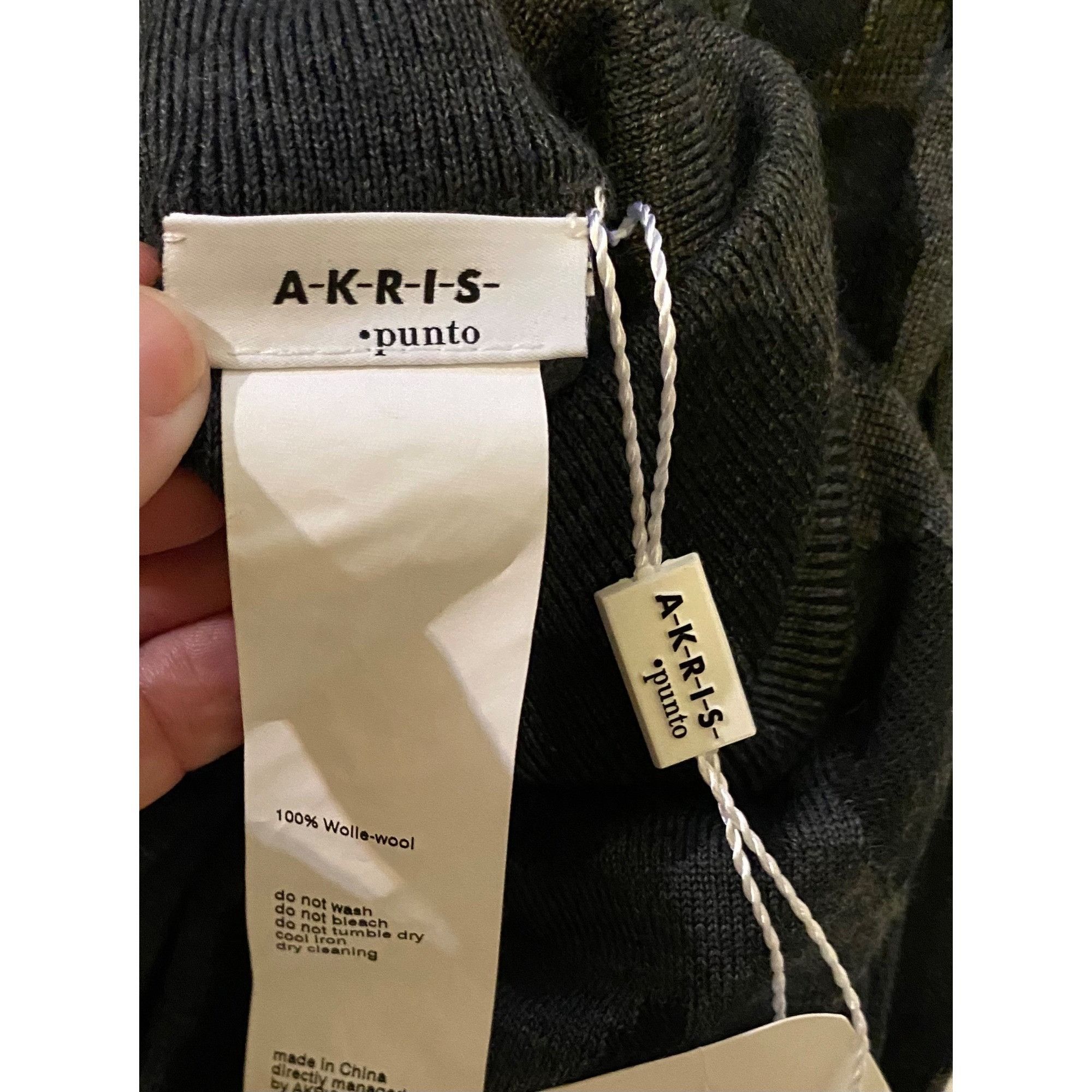 Akris $695 NWT Akris Punto 4 Animal Dot Jacquard Sweater Wool Pull Size S / US 4 / IT 40 - 6 Thumbnail