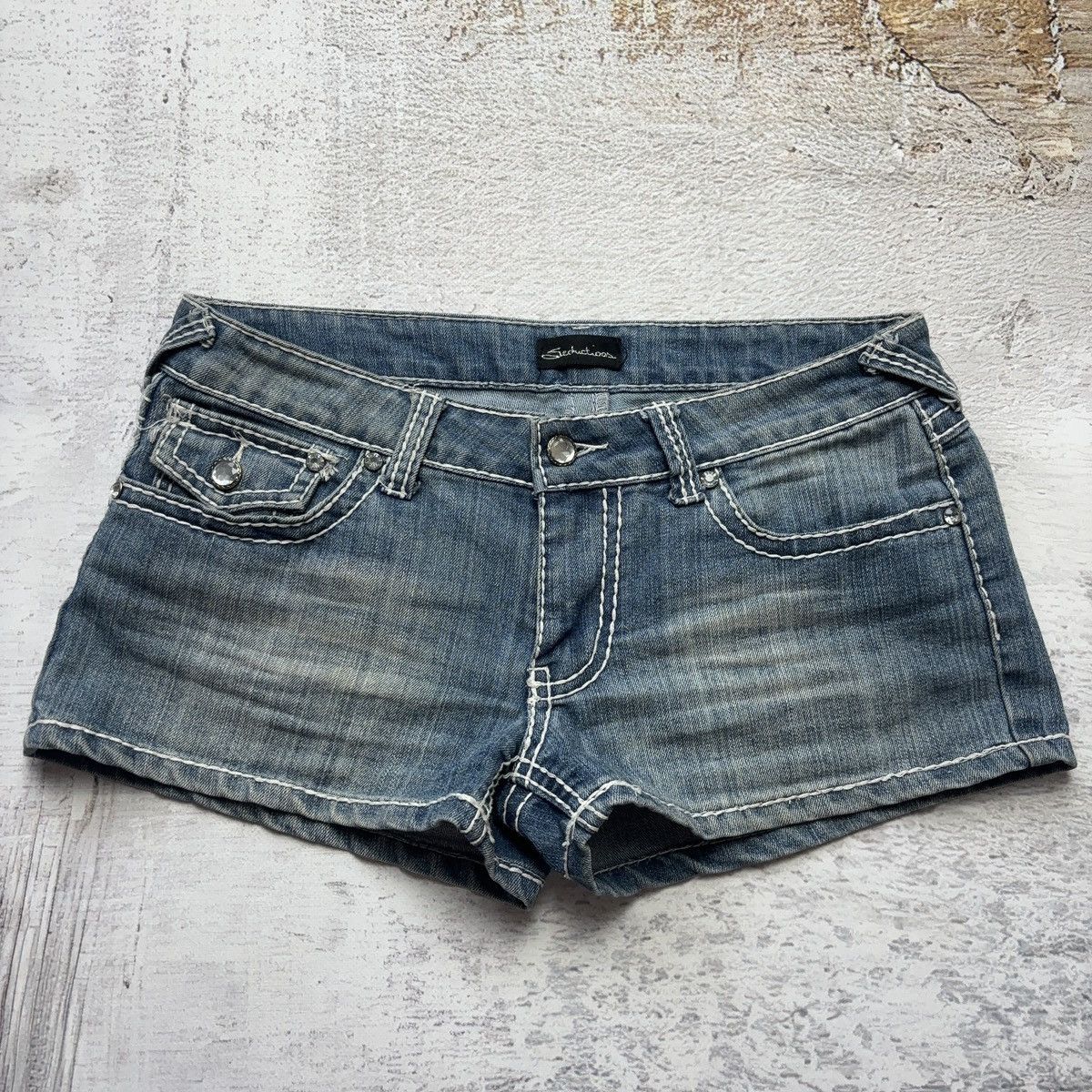 Other Micro mini denim vintage shorts Size 29" - 2 Thumbnail