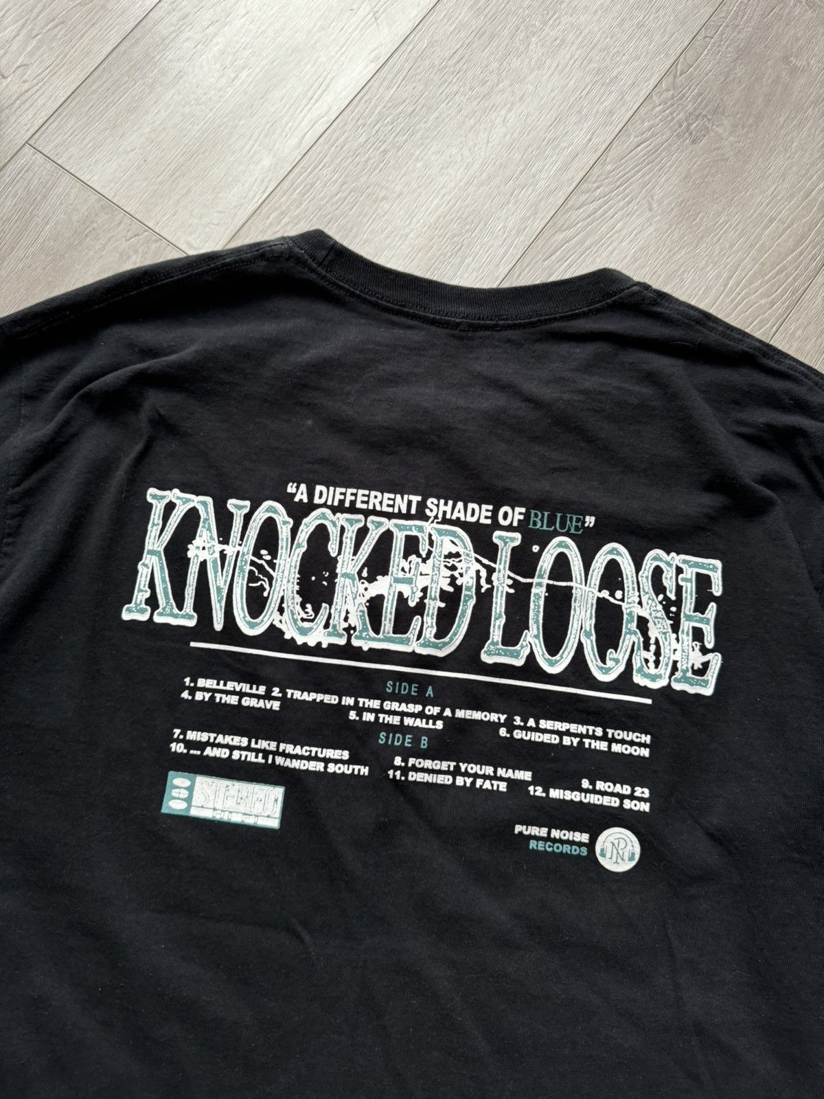 Band Tees × Comfort Colors Knocked Loose A Different Shade Of Blue Long Sleeve Shirt Size US L / EU 52-54 / 3 - 8 Thumbnail