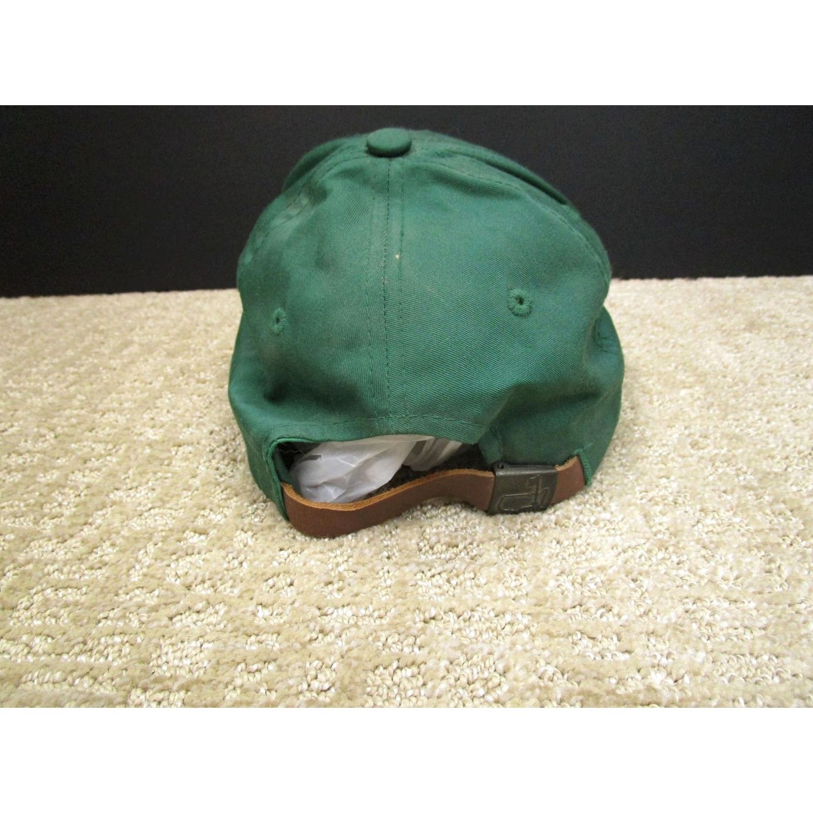 American Needle Nike Masters Hat Cap Leather Strap Back Green Yellow Golf Augusta National Mens Adult One Size Green Classic Sports USA Baseball Cap Size ONE SIZE - 3 Thumbnail