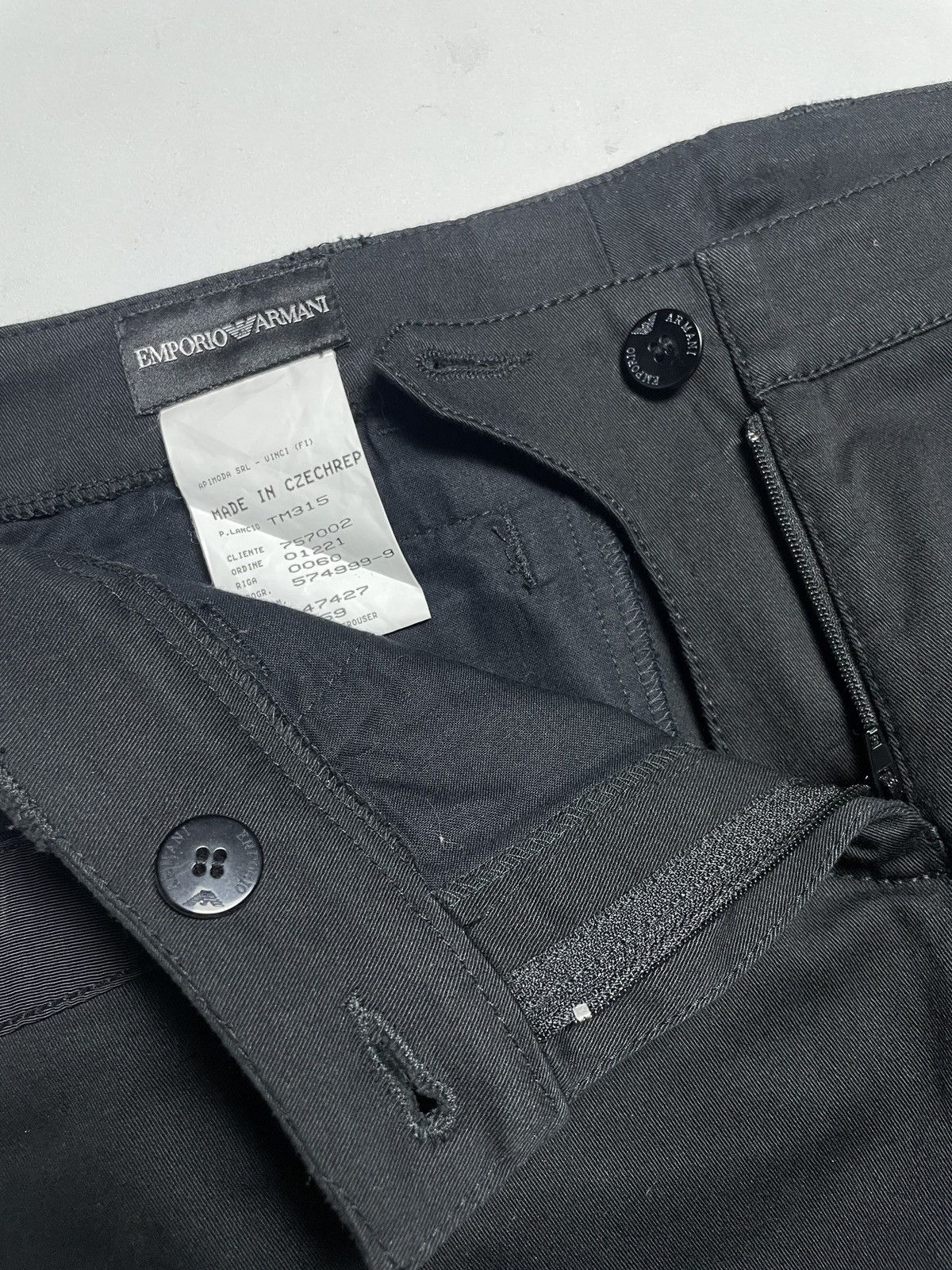 Emporio Armani Emporio Armani - Side Button Split Trousers Size 31" - 5 Thumbnail