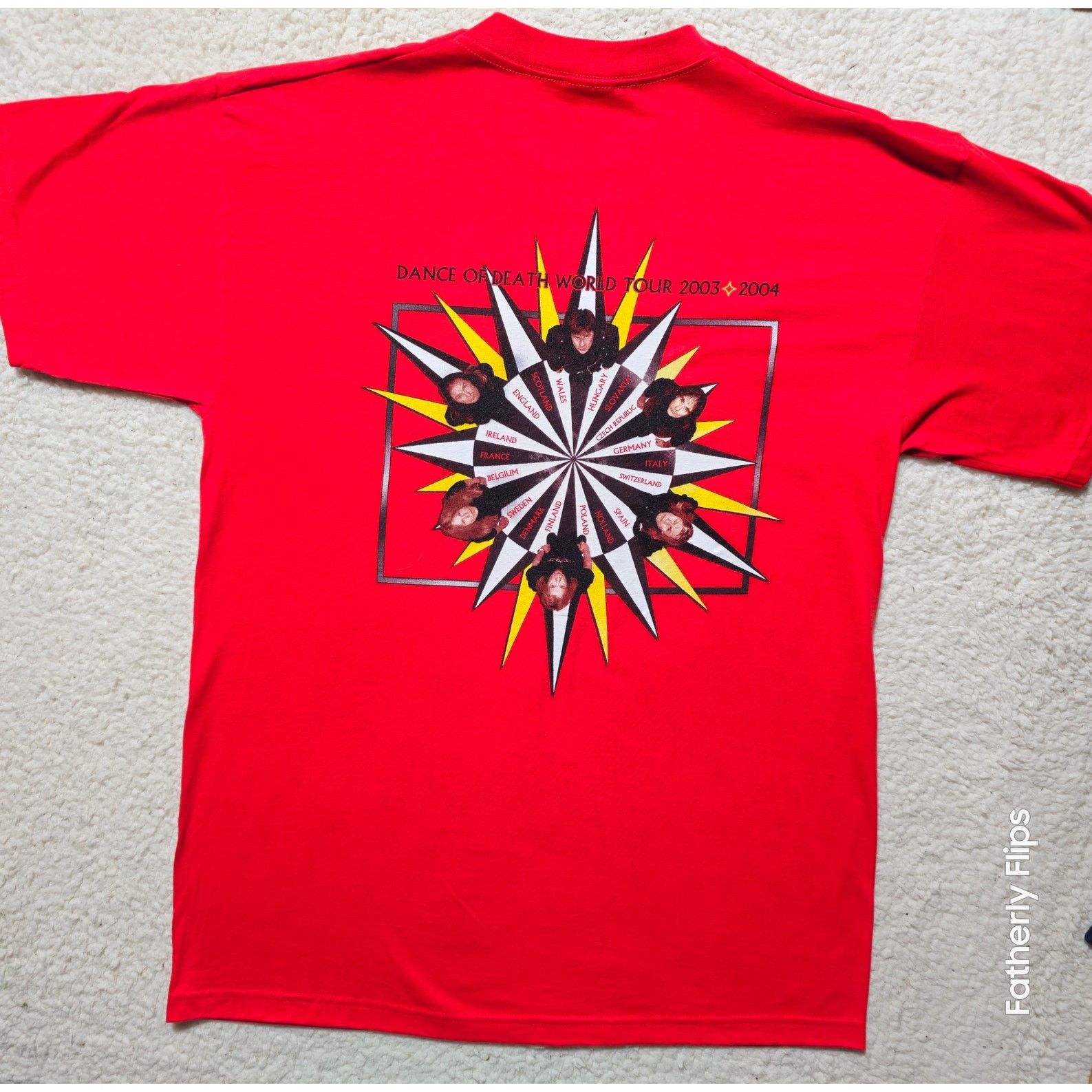 Fruit Of The Loom VTG New Iron maiden 2003 dance of death tour large Concert T Size US L / EU 52-54 / 3 - 8 Thumbnail